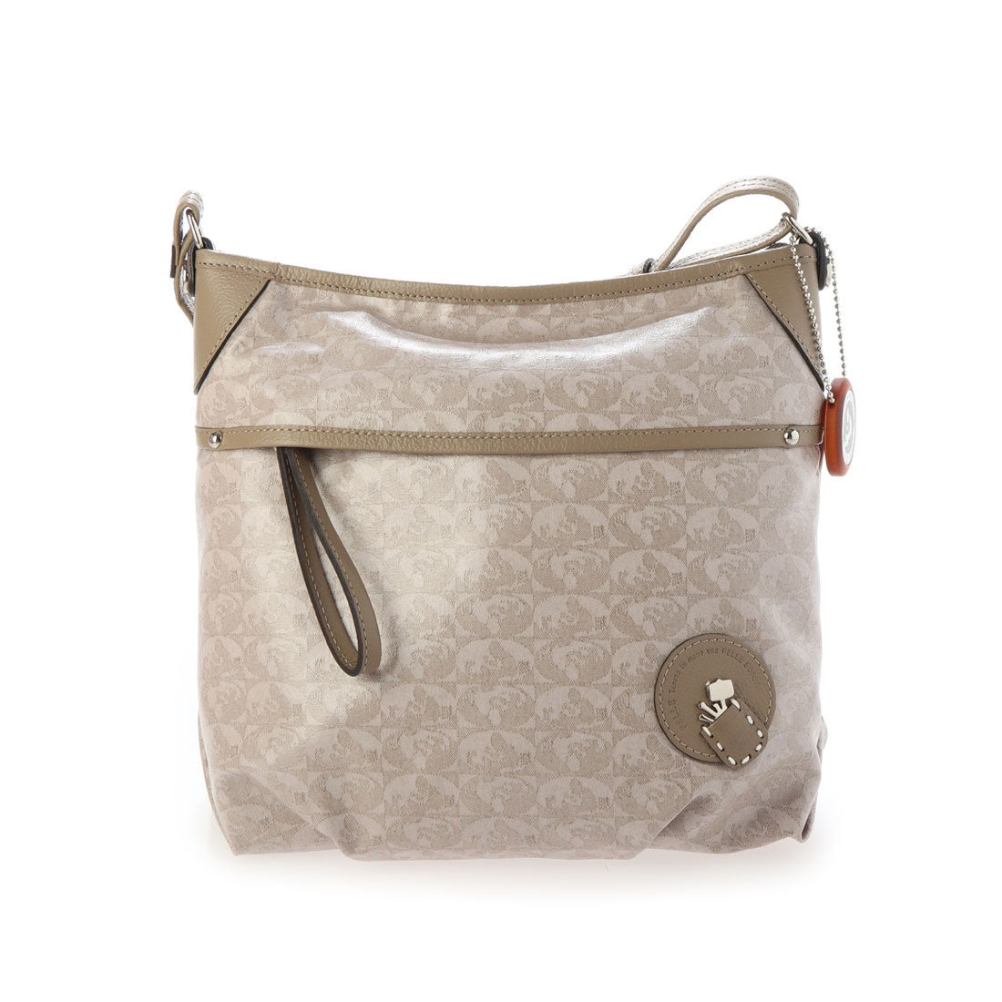 ペレボルサ PELLE BORSA 「アライブ」ショルダーバッグ （グレージュ）日本製 グレージュ