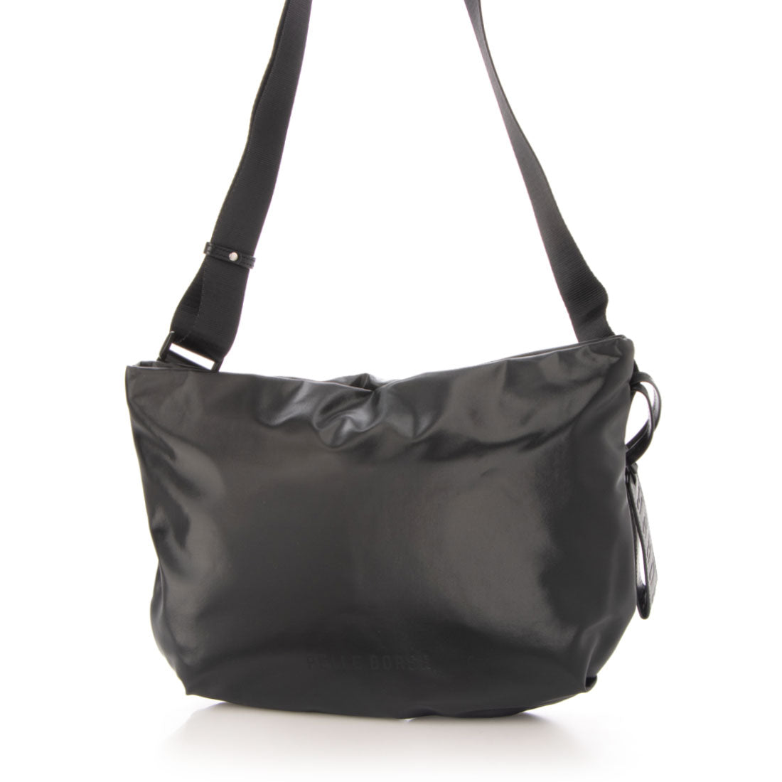ペレボルサ PELLE BORSA 「チアーズ」ショルダーバッグ,ブラック