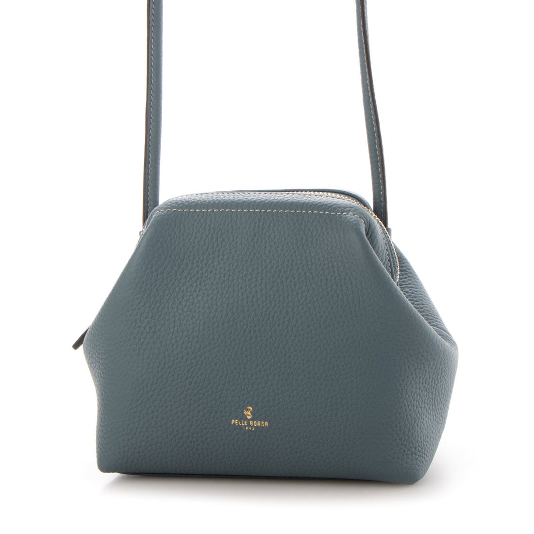 ペレボルサ PELLE BORSA ショルダーバッグ,ブルーグレー