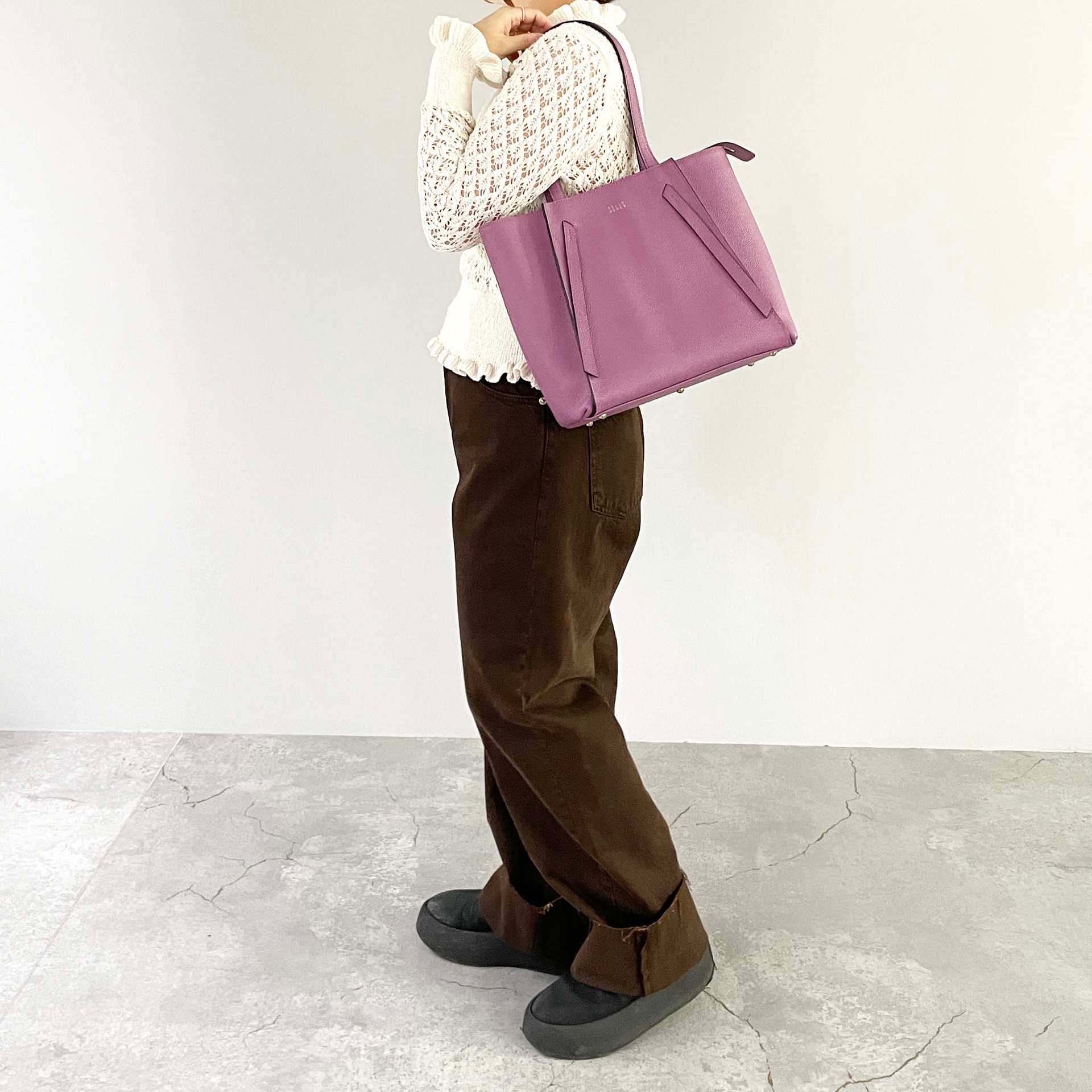 ペレボルサ PELLE BORSA トートバッグ （トープ） トープ