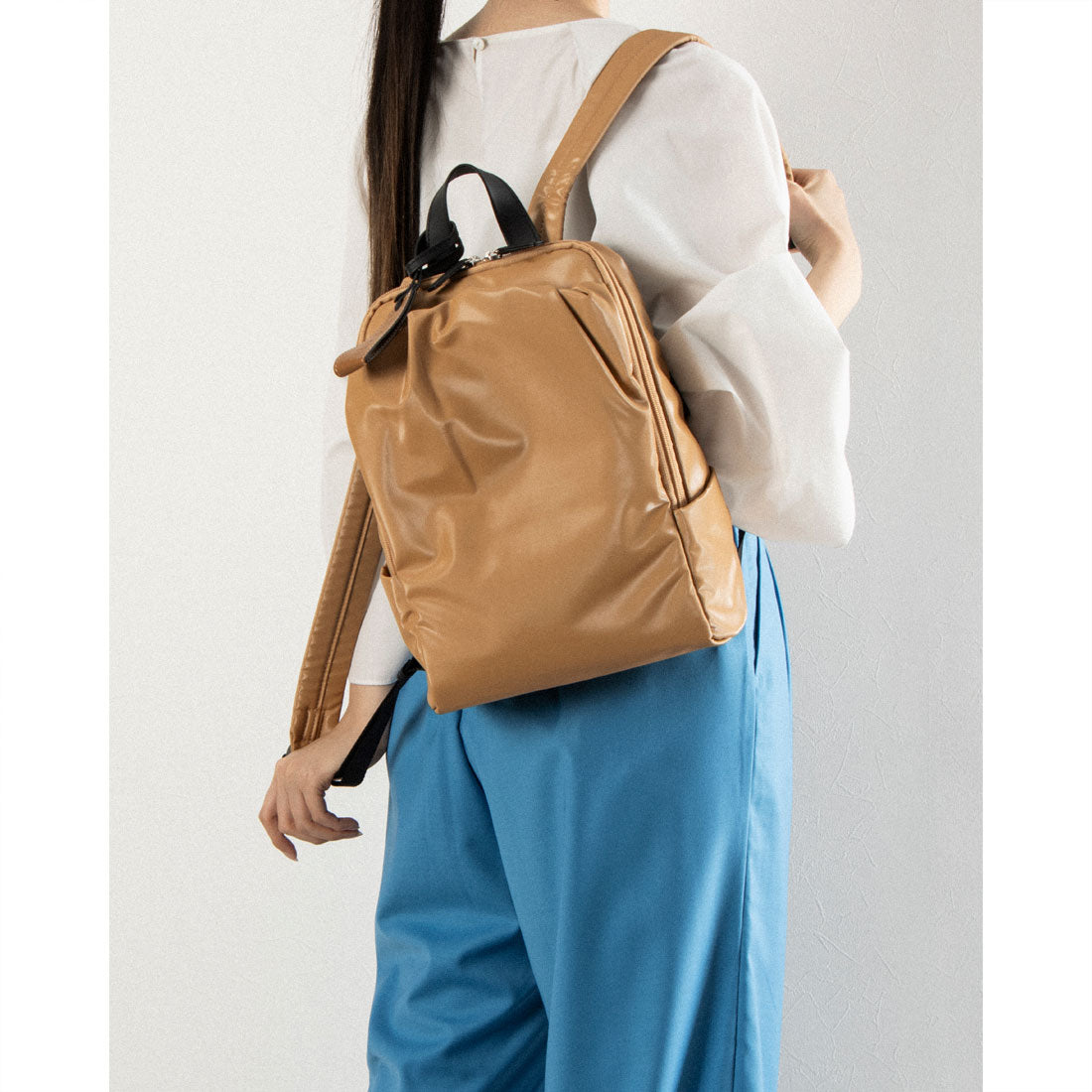 ペレボルサ PELLE BORSA 「チアーズ」ミニリュック （ベージュ） ベージュ