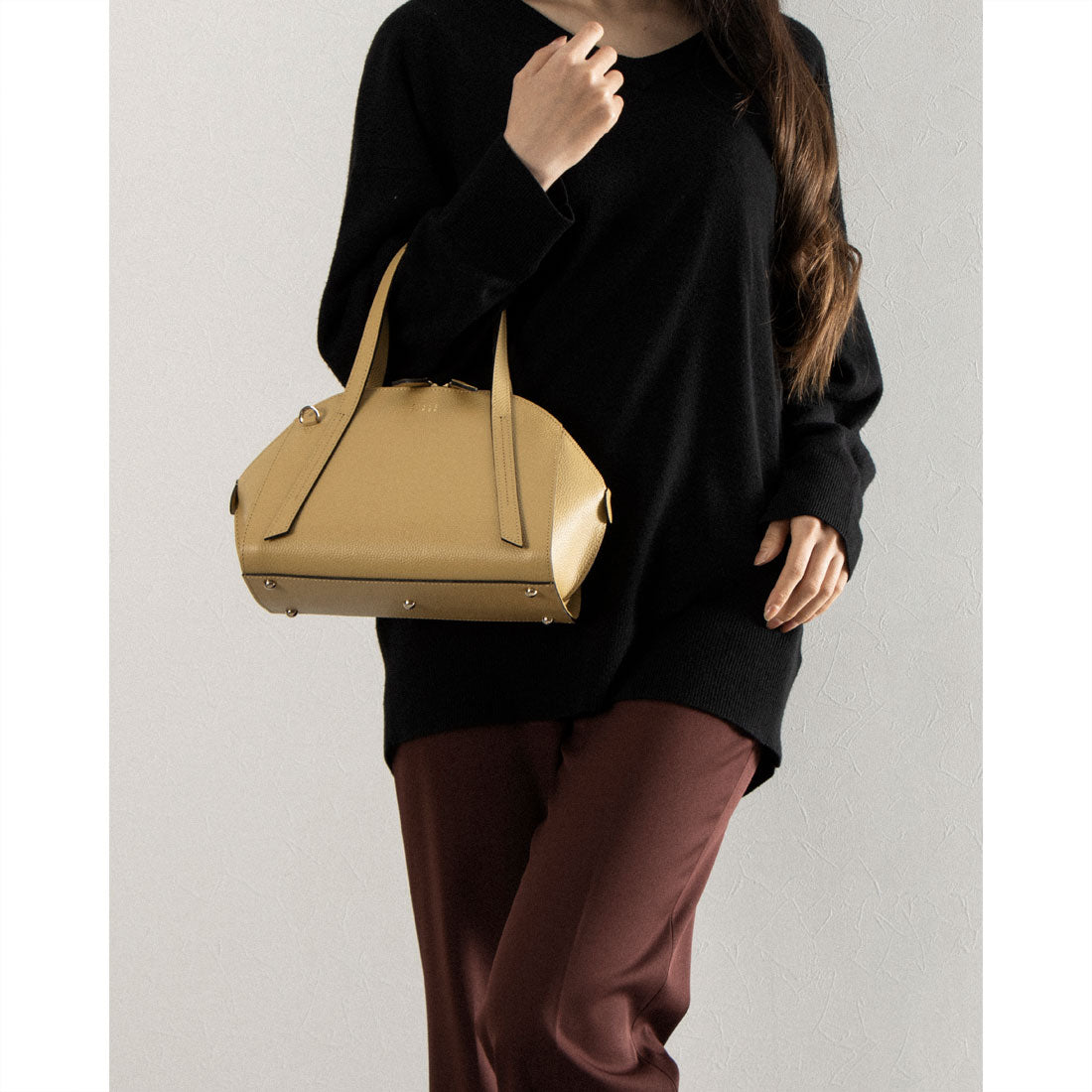 ペレボルサ PELLE BORSA 2WAYボストン （ブラック） ブラック