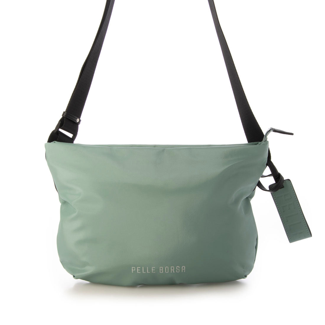 ペレボルサ PELLE BORSA 「チアーズ」ショルダーバッグ,アッシュグリーン