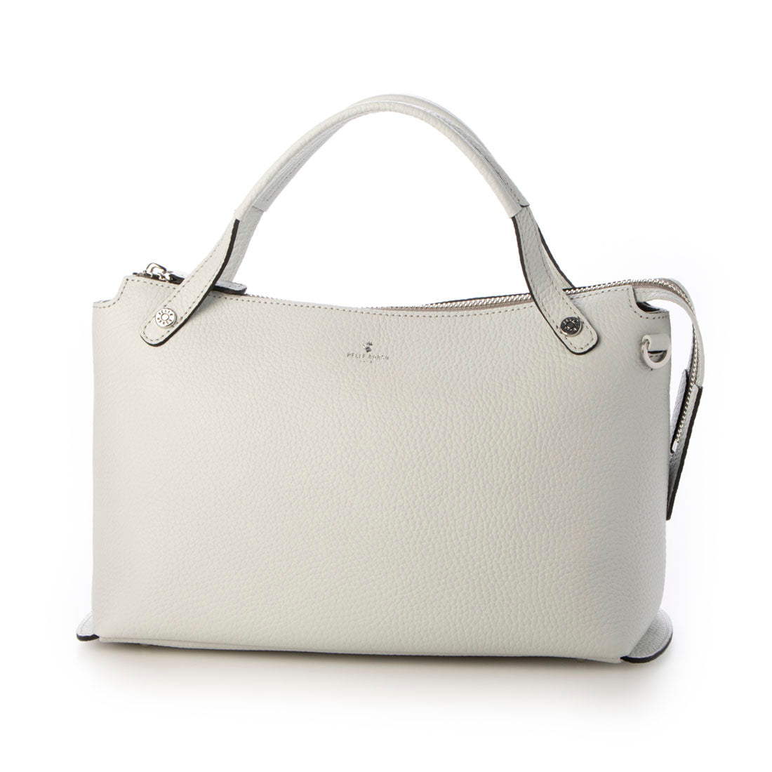 ペレボルサ PELLE BORSA 「レネット」2WAYバッグ 日本製,オフホワイト