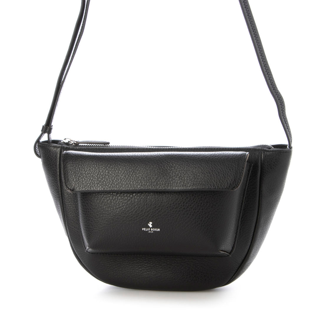ペレボルサ PELLE BORSA ラウンドショルダー （ブラック） ブラック