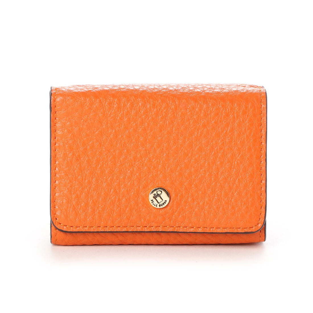 ペレボルサ PELLE BORSA 3つ折財布 （オレンジ） オレンジ