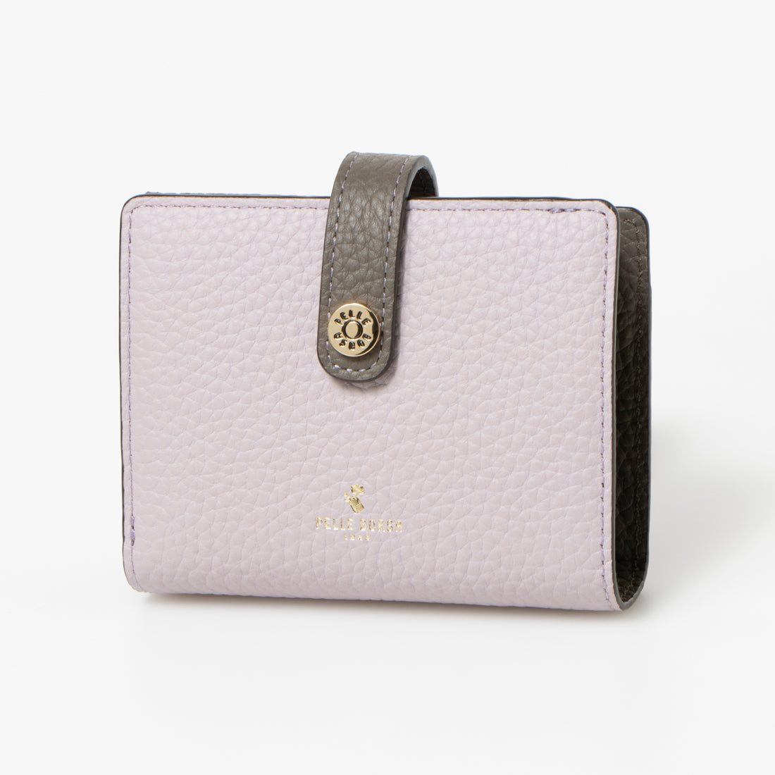 ペレボルサ PELLE BORSA 「レネットグッズ」二つ折り財布,ライラック