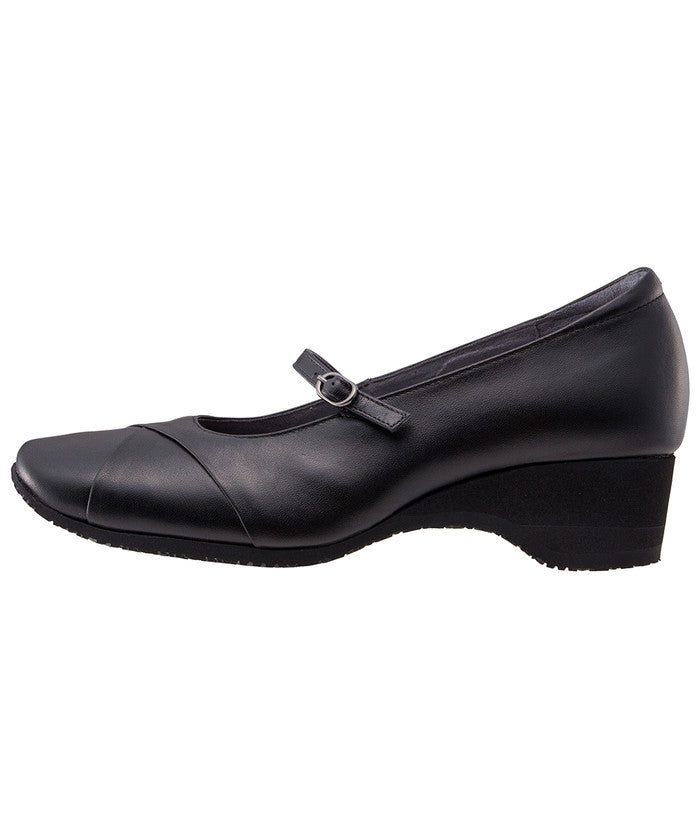 アシックス ウォーキング(ペダラ) ASICS WALKING (PEDALA) ペダラ WC082B 3E 4.0cmヒール （ブラック/ブラック） ブラック/ブラック