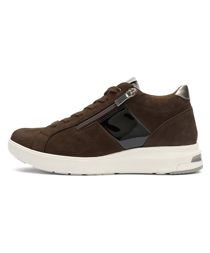 アシックス ウォーキング(ペダラ) ASICS WALKING (PEDALA) ペダラ レディース 2E （コーヒー(起毛)×ブラック(エナメル)） コーヒー(起毛)×ブラック(エナメル)