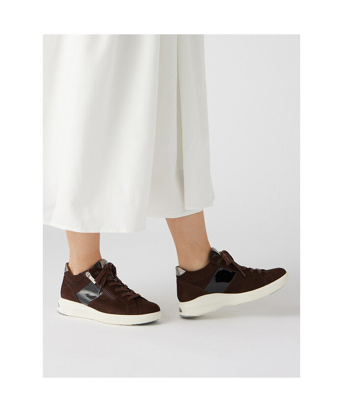 アシックス ウォーキング(ペダラ) ASICS WALKING (PEDALA) ペダラ レディース 2E （コーヒー(起毛)×ブラック(エナメル)） コーヒー(起毛)×ブラック(エナメル)