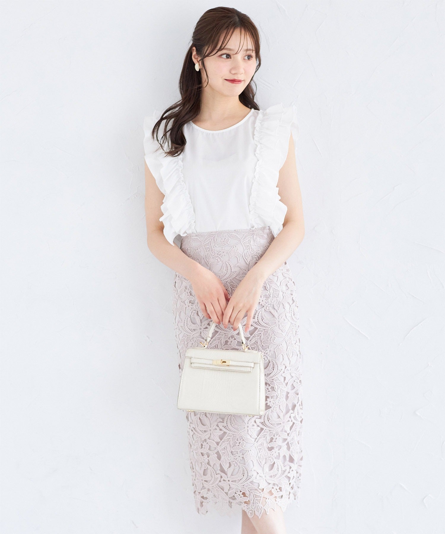 トッコクローゼット tocco closet サイドフリルブラウス （オフホワイト） オフホワイト
