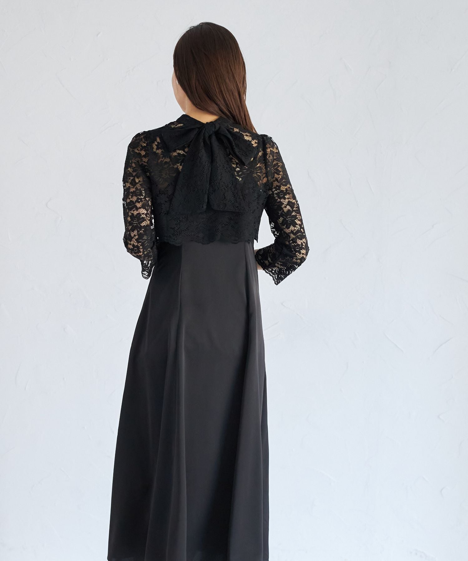 トッコクローゼット tocco closet マルチWAYボウタイリボンレーストップス×キャミワンピースセット
