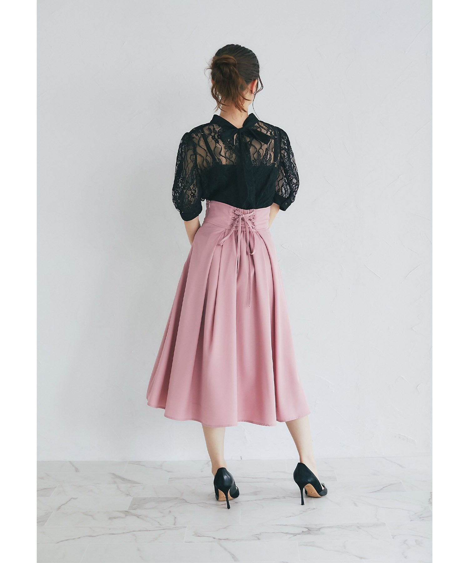 トッコクローゼット tocco closet 內搭吊帶衫附領結蕾絲上衣