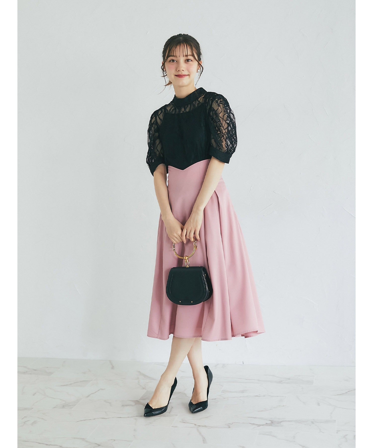 トッコクローゼット tocco closet 內搭吊帶衫附領結蕾絲上衣
