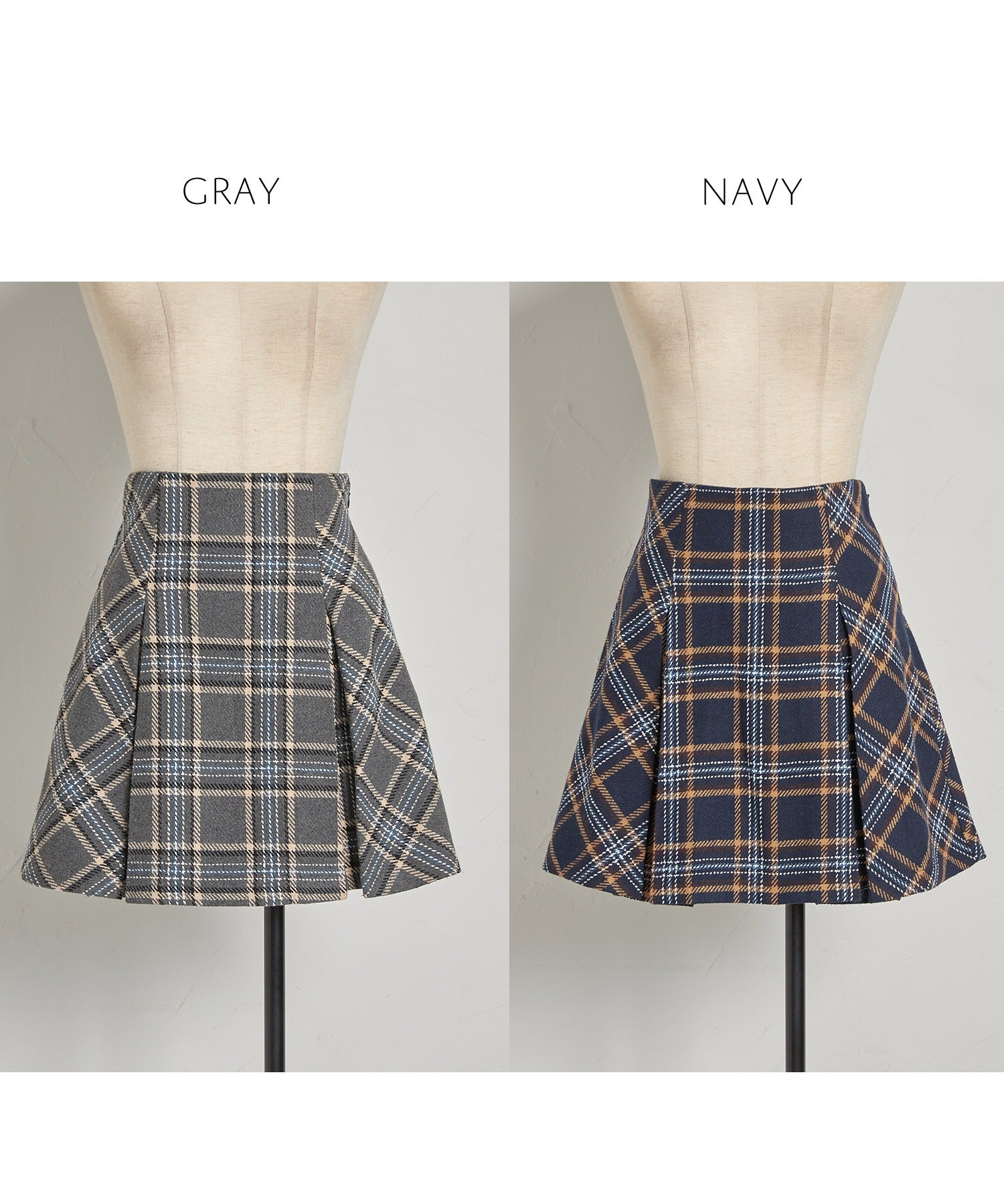 Tocco Closet Inner Pants Included Check Mini Skirt *Worn by Ayaka Kouno