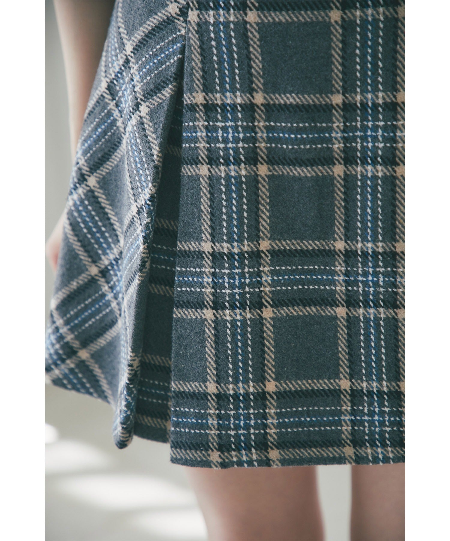トッコクローゼット tocco closet インナーパンツ付きチェックミニスカート※紺野彩夏さん着用