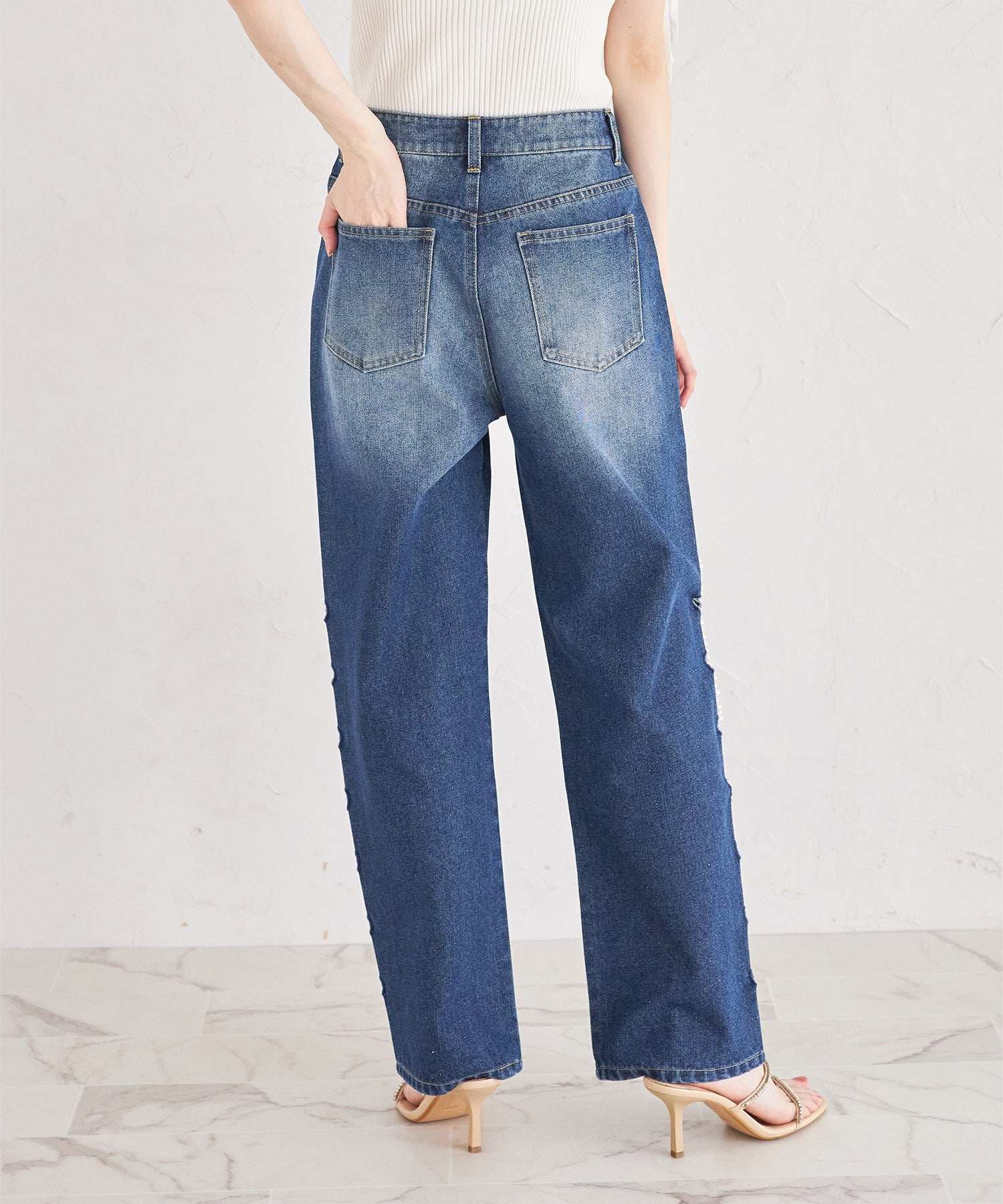 トッコクローゼット tocco closet ハートカットデニムパンツ 他