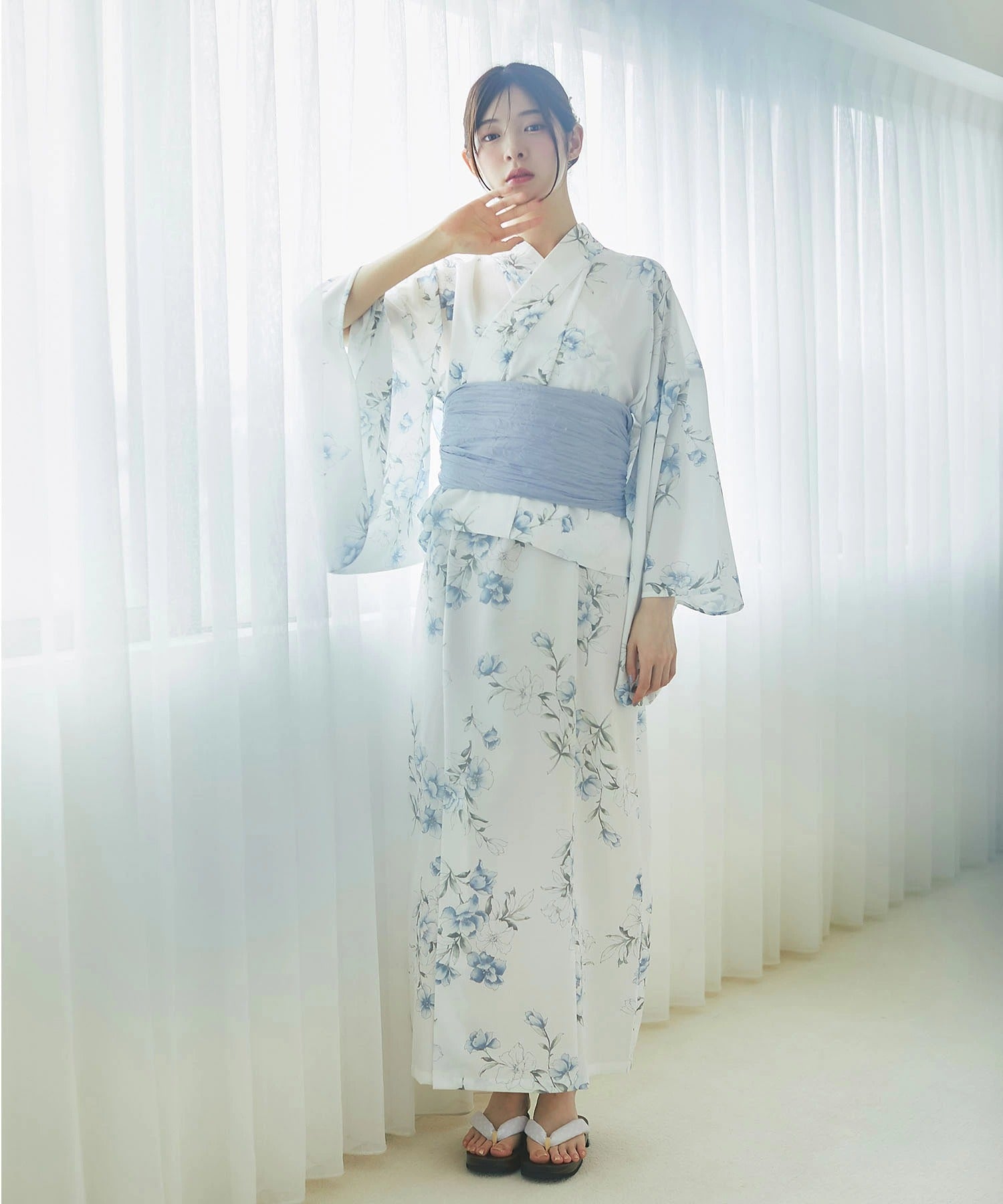 Tocco Closet 【Tops & Dresses & Obi 3-Piece Set】 2WAY♪ Flower