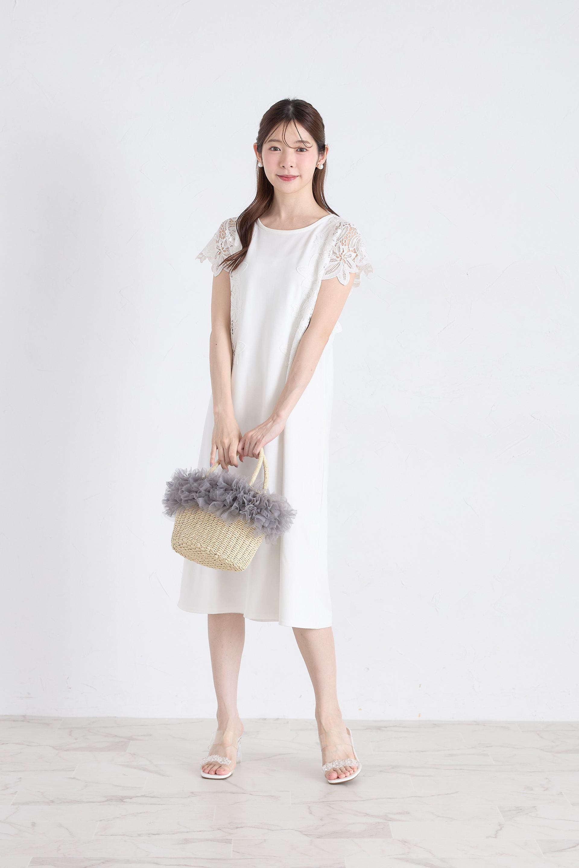 Tocco Closet Contact Cooling♪ Side Flower Lace Attached Cut and