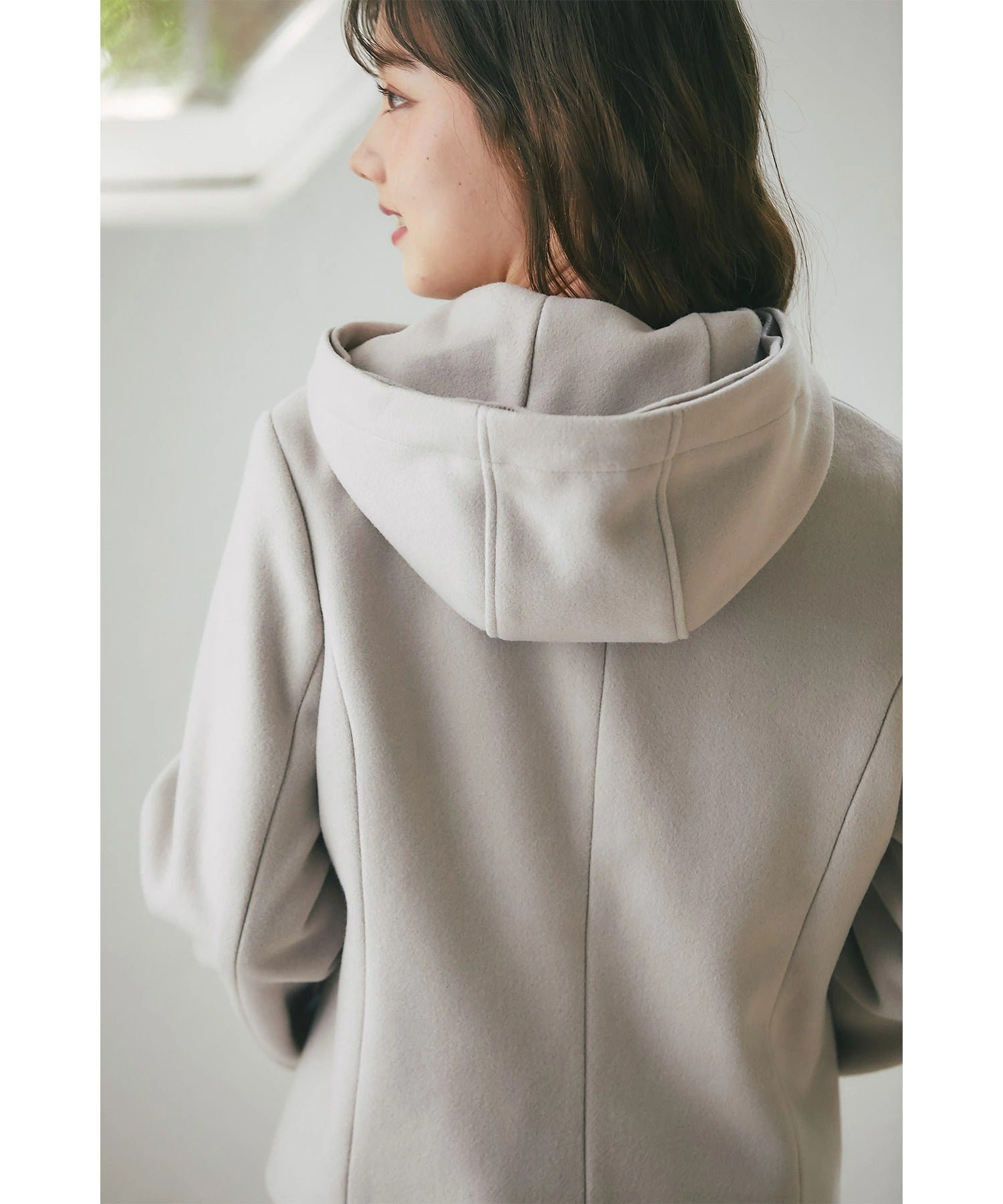 トッコクローゼット tocco closet 取り外し可能なファー付きビジュー装飾ショートコート ピンク