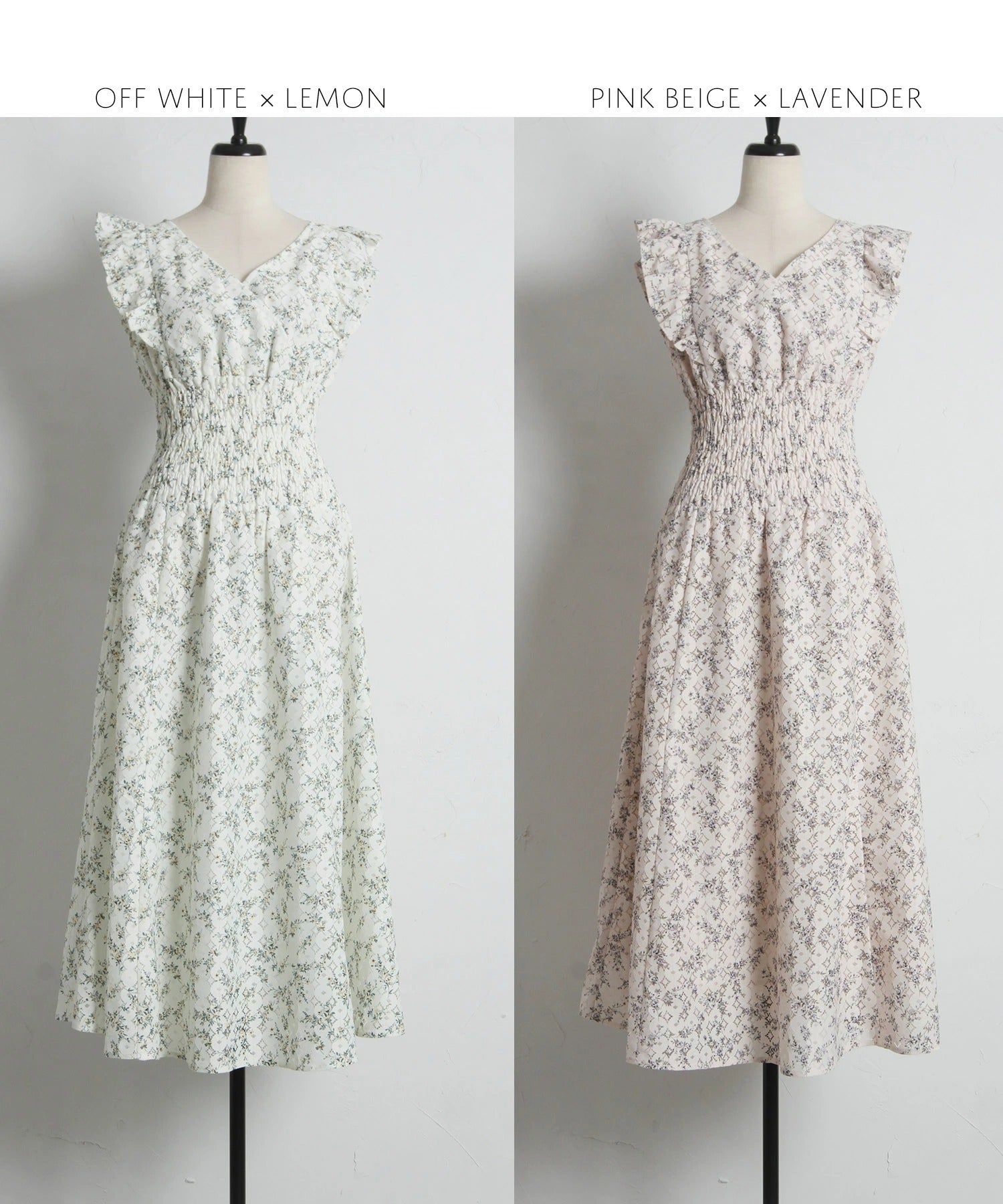 トッコクローゼット tocco closet フラワープリントレースカシュクールワンピース ピンク