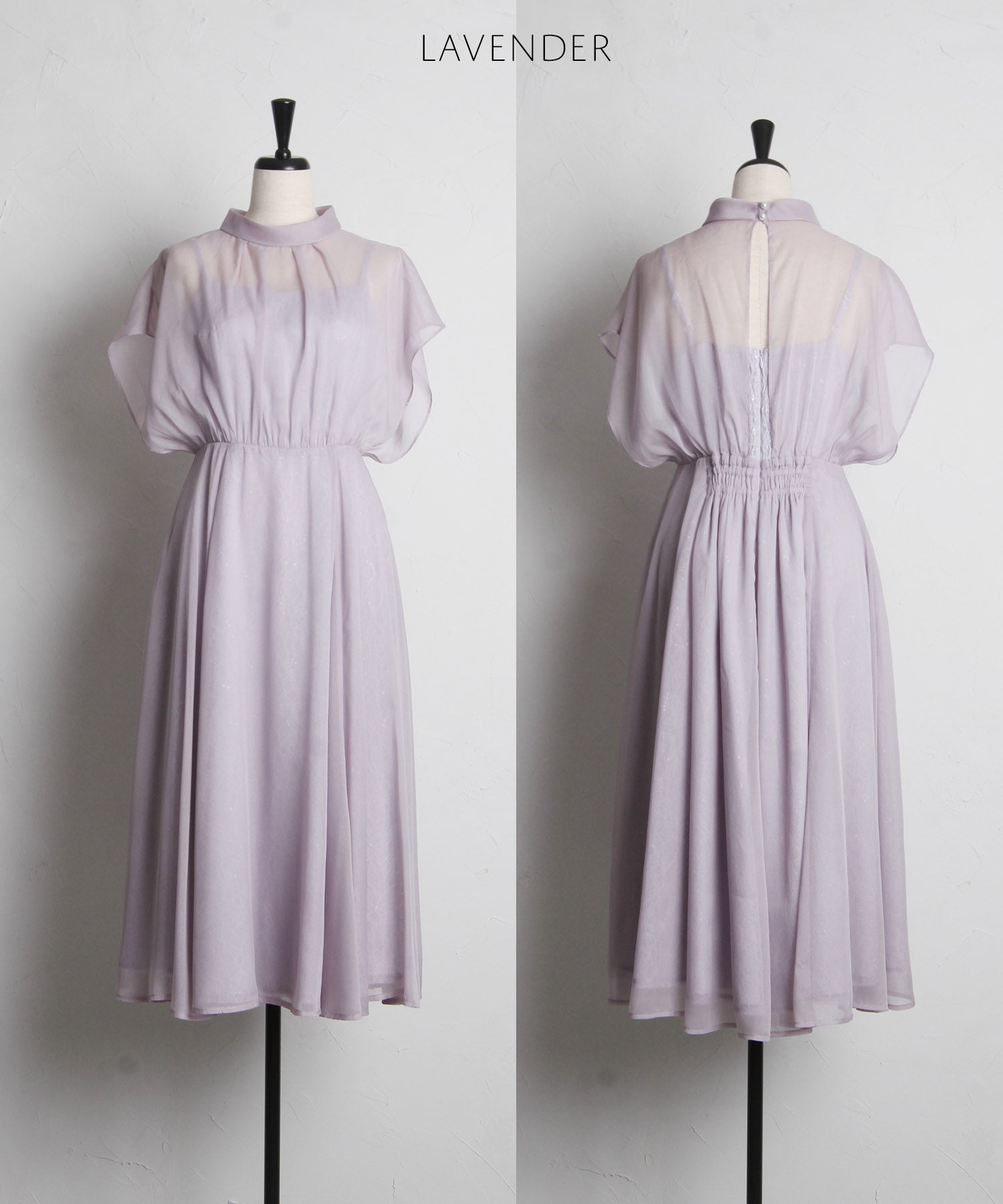 トッコ クローゼット リュクス tocco closet luxe スパン入りレース重ねシフォンドレス （ブラック） ブラック