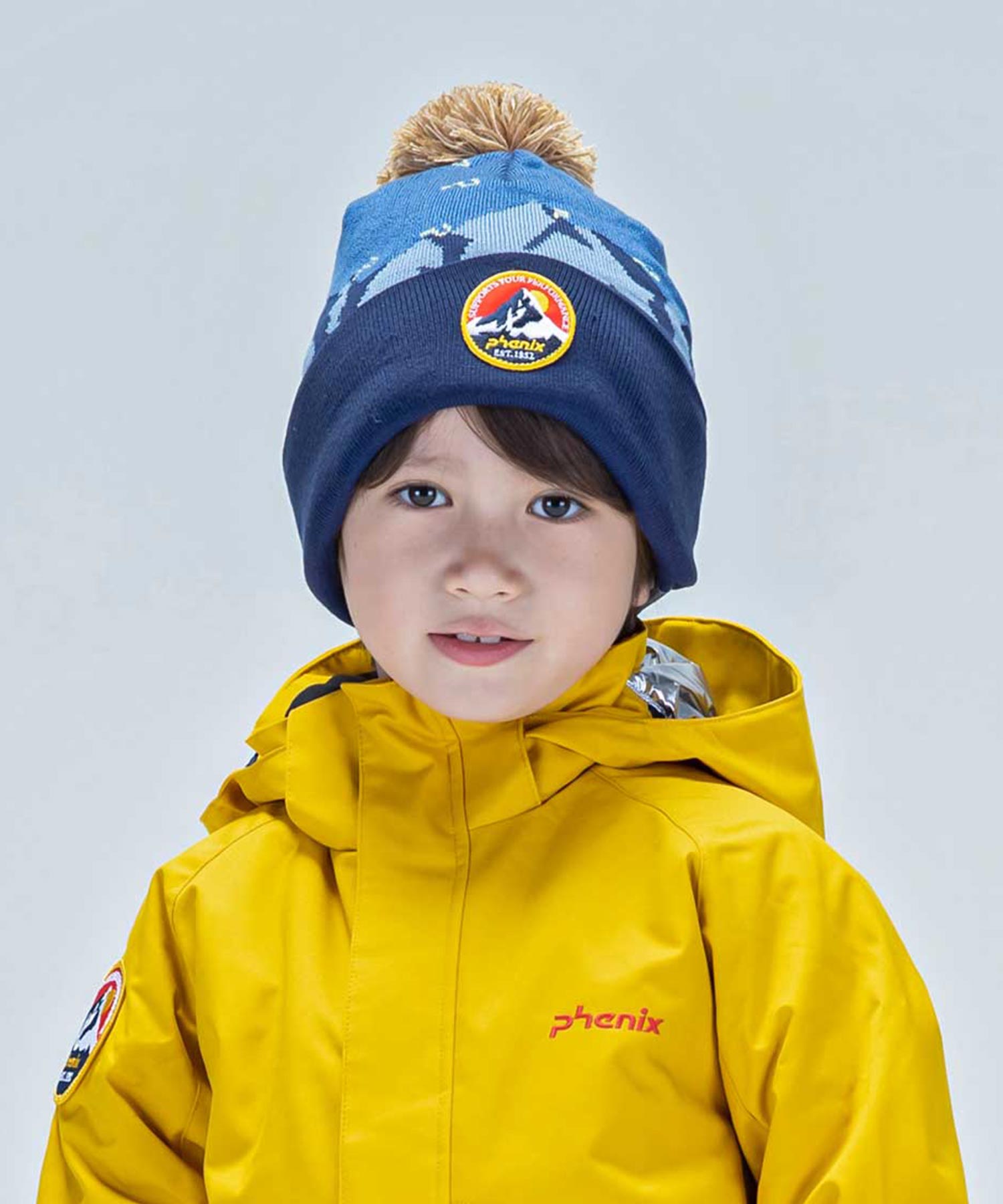 フェニックス phenix Phenix フェニックス Snow Mountain Junior Knit Hat スノー マウンテン ジュニア スキー ニット ハット 帽子 キャップ 吸 （GRAY） GRAY
