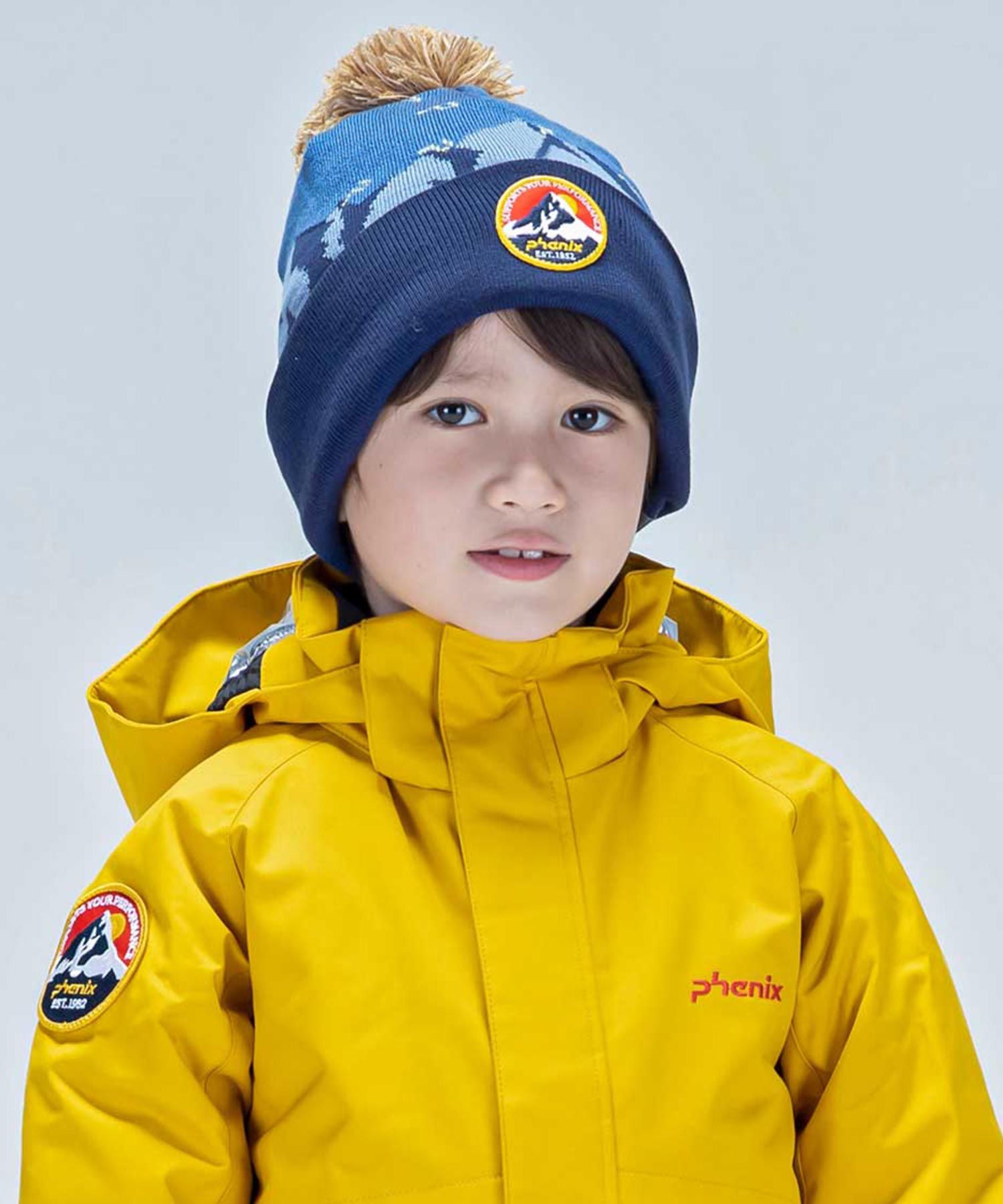 フェニックス phenix Phenix フェニックス Snow Mountain Junior Knit Hat スノー マウンテン ジュニア スキー ニット ハット 帽子 キャップ 吸 （NAVY） NAVY