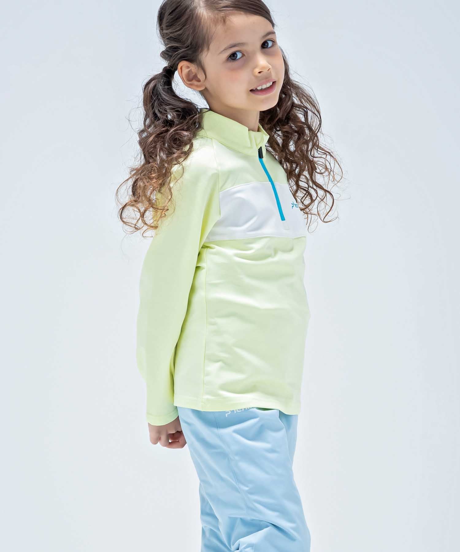 フェニックス phenix phenixCrystal Flower Junior 1/2 Zip Tee クリスタル フラワー ジュニア ハーフジップ アンダーウェア イ