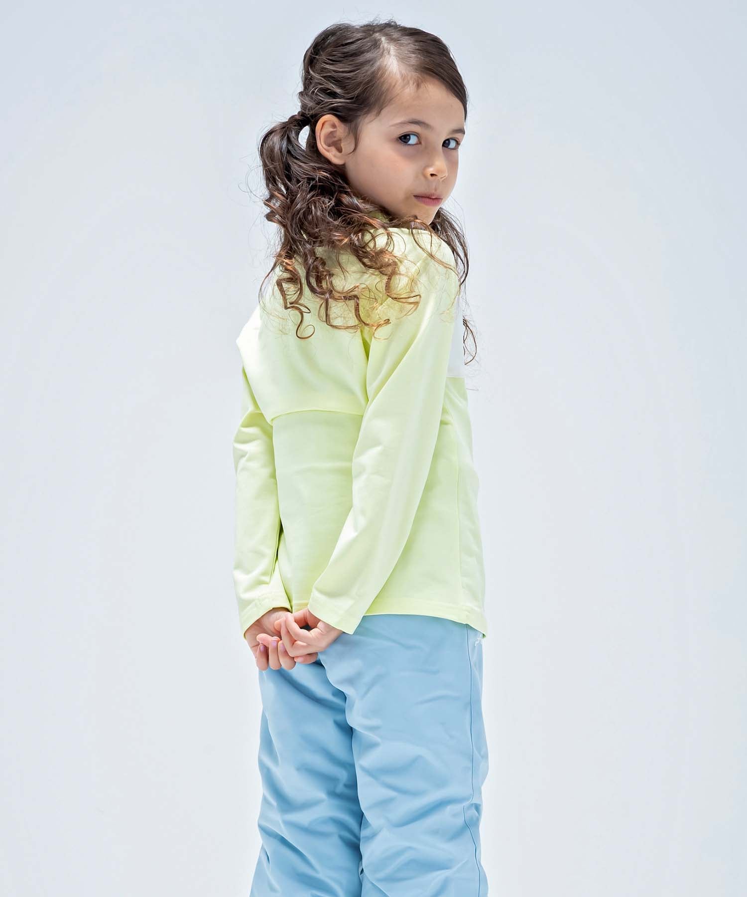 フェニックス phenix phenixCrystal Flower Junior 1/2 Zip Tee クリスタル フラワー ジュニア ハーフジップ アンダーウェア イ