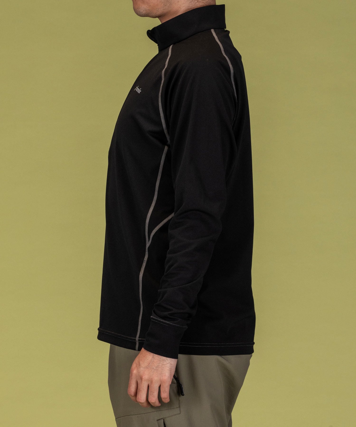 Phoenix phenix phenix OUTDOOR half-zip long-sleeve T-shirt men's T-shirt quick-drying stretch antibacterial deodorant inner