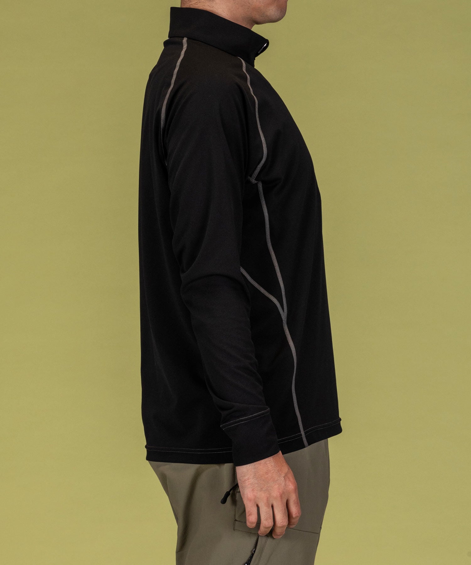 Phoenix phenix phenix OUTDOOR half-zip long-sleeve T-shirt men's T-shirt quick-drying stretch antibacterial deodorant inner