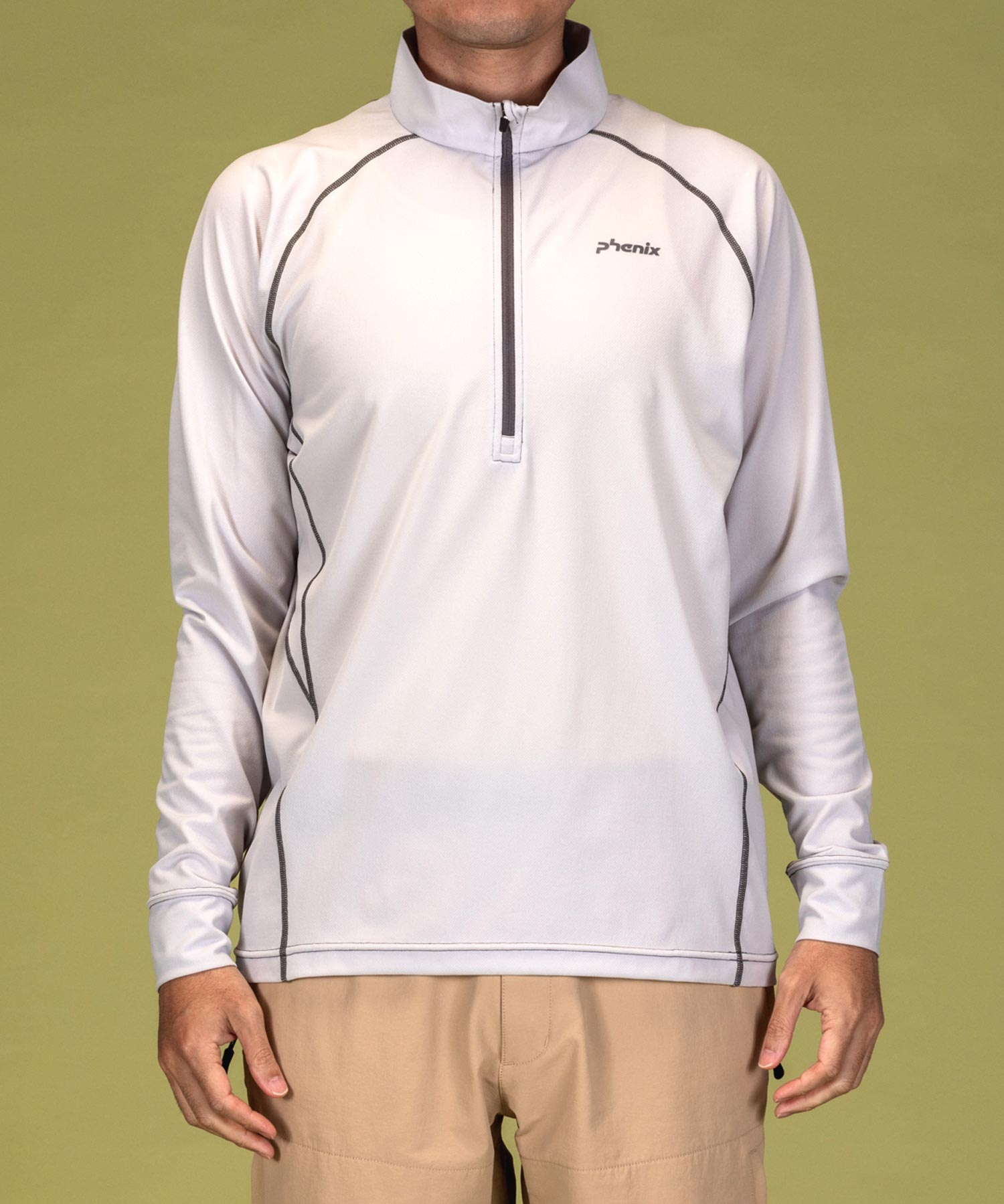 Phoenix phenix phenix OUTDOOR half-zip long-sleeve T-shirt men's T-shirt quick-drying stretch antibacterial deodorant inner