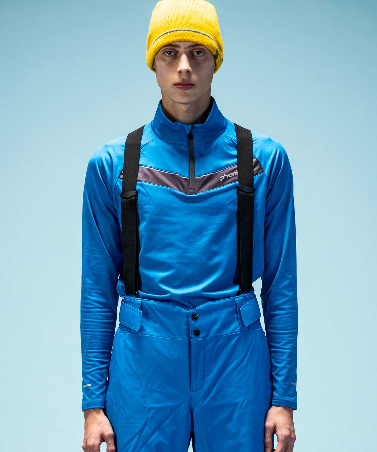 Phoenix phenix Phenix Phoenix Time Space 1/2 Zip Tee Time Space Half Zip T-shirt Stretch Ski Wear 【MENS】