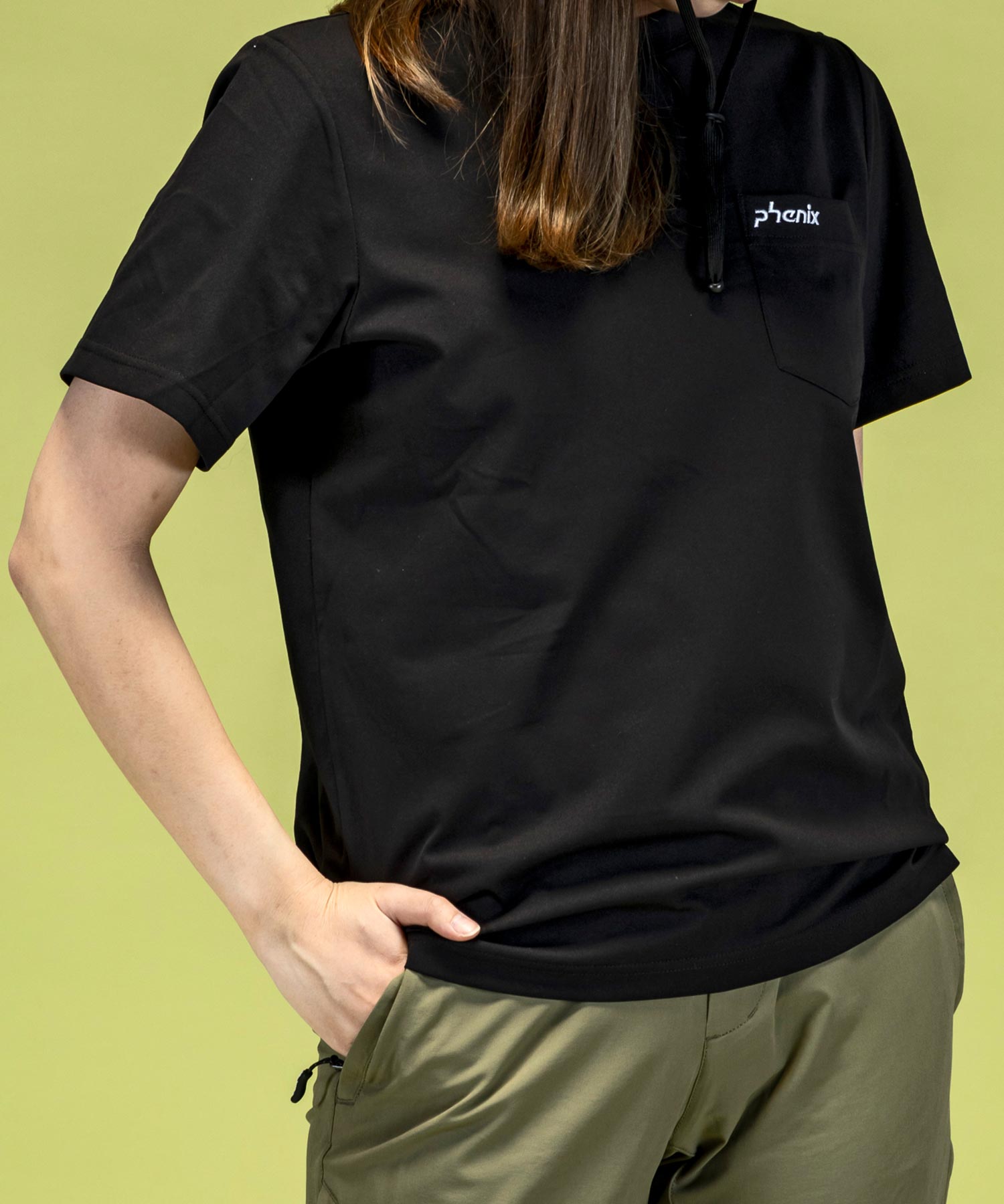 フェニックス phenix phenix OUTDOORポケットTーシャツ レディースTシャツ 速乾 ストレッチ 抗菌 防臭 インナー