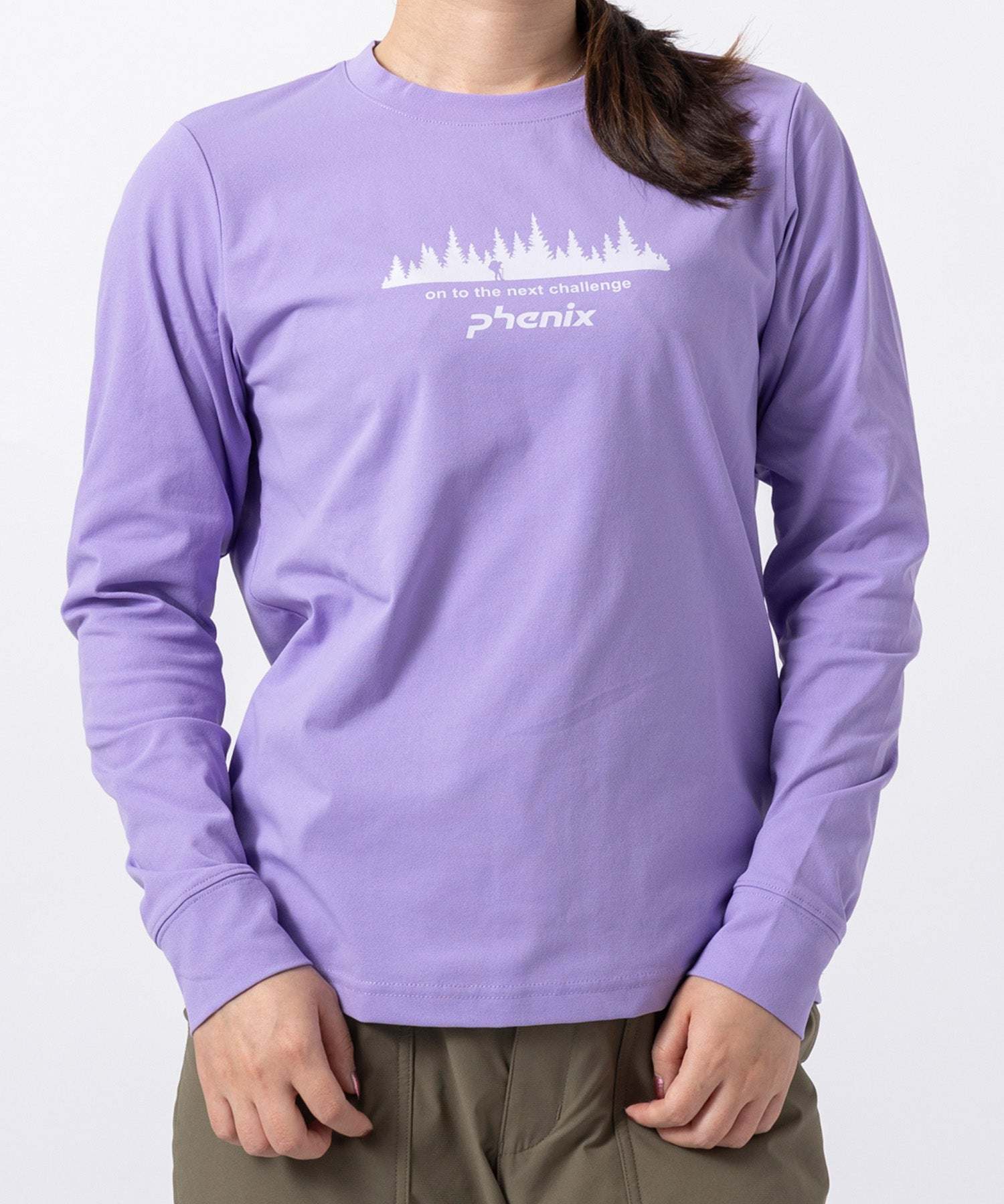フェニックス phenix phenix outdoor(フェニックスアウトドア)フロントロゴ ベーシック ロングスリーブTシャツ （ライラック） ライラック