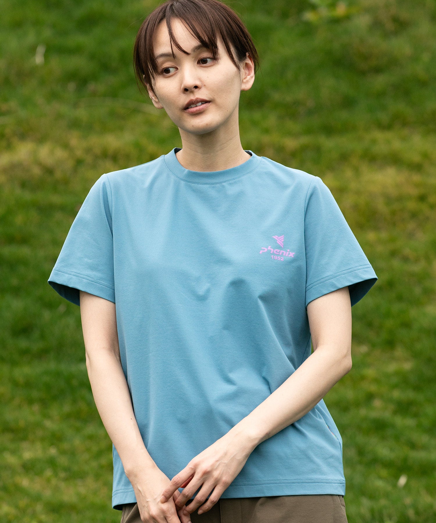 フェニックスアウトドア phenix outdoor 【WOMENS】PHENIX BACK PRINT T-SHIRTS / フェニックス バックプリントTシャツ （STEEL BLUE） STEEL BLUE