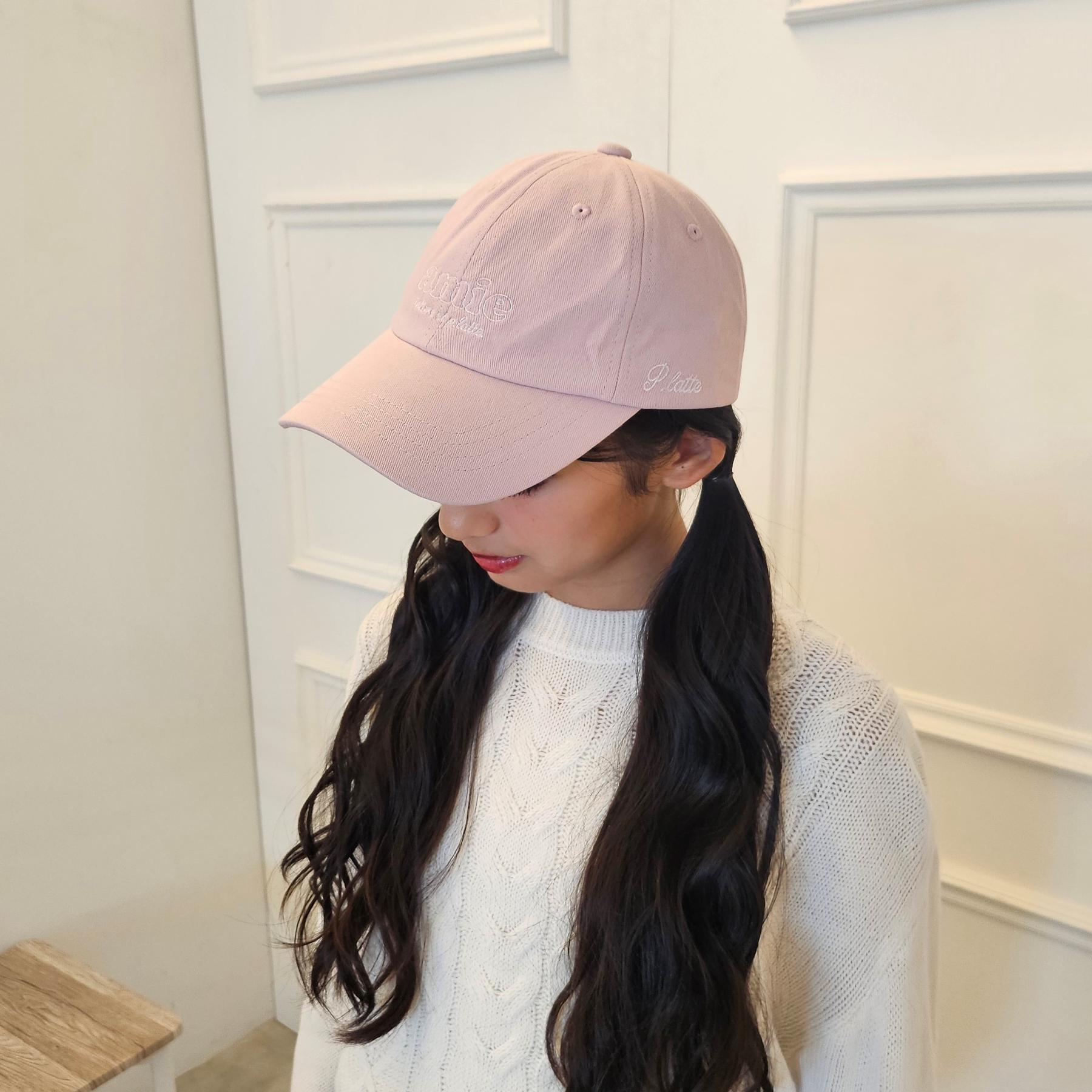ピンク ラテ PINK-latte 刺繍ロゴキャップ （ピンク(071)） ピンク(071)