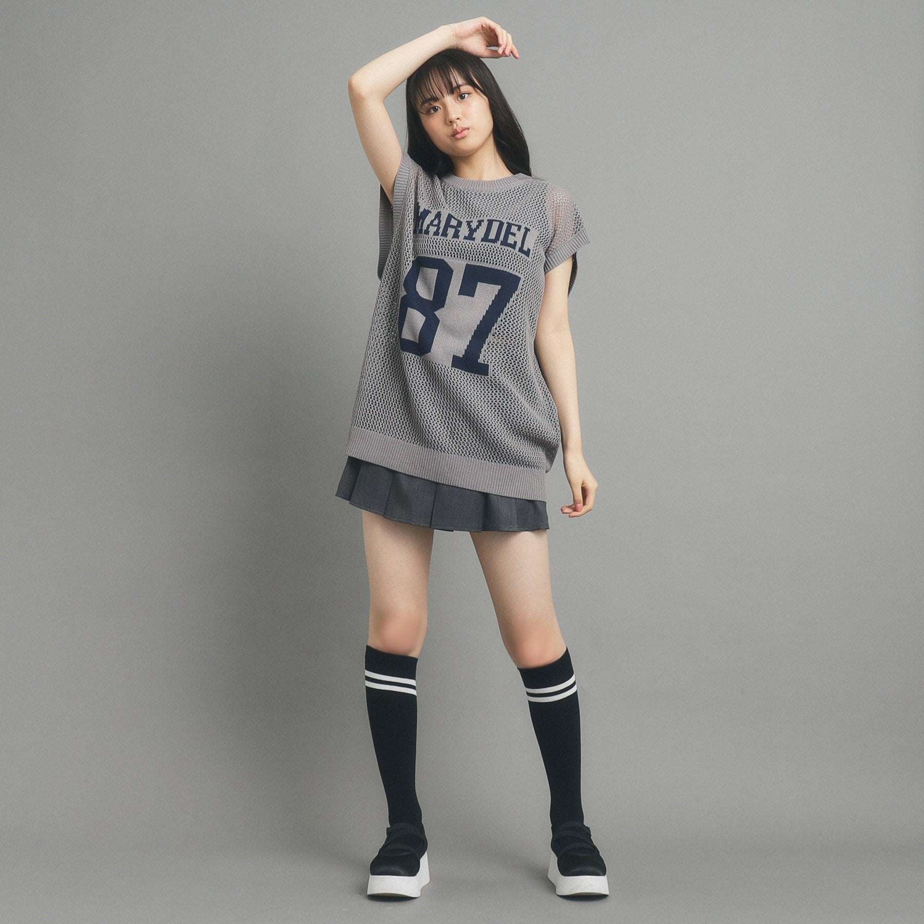 Pink Latte PINK-latte Numbering Mesh Vest