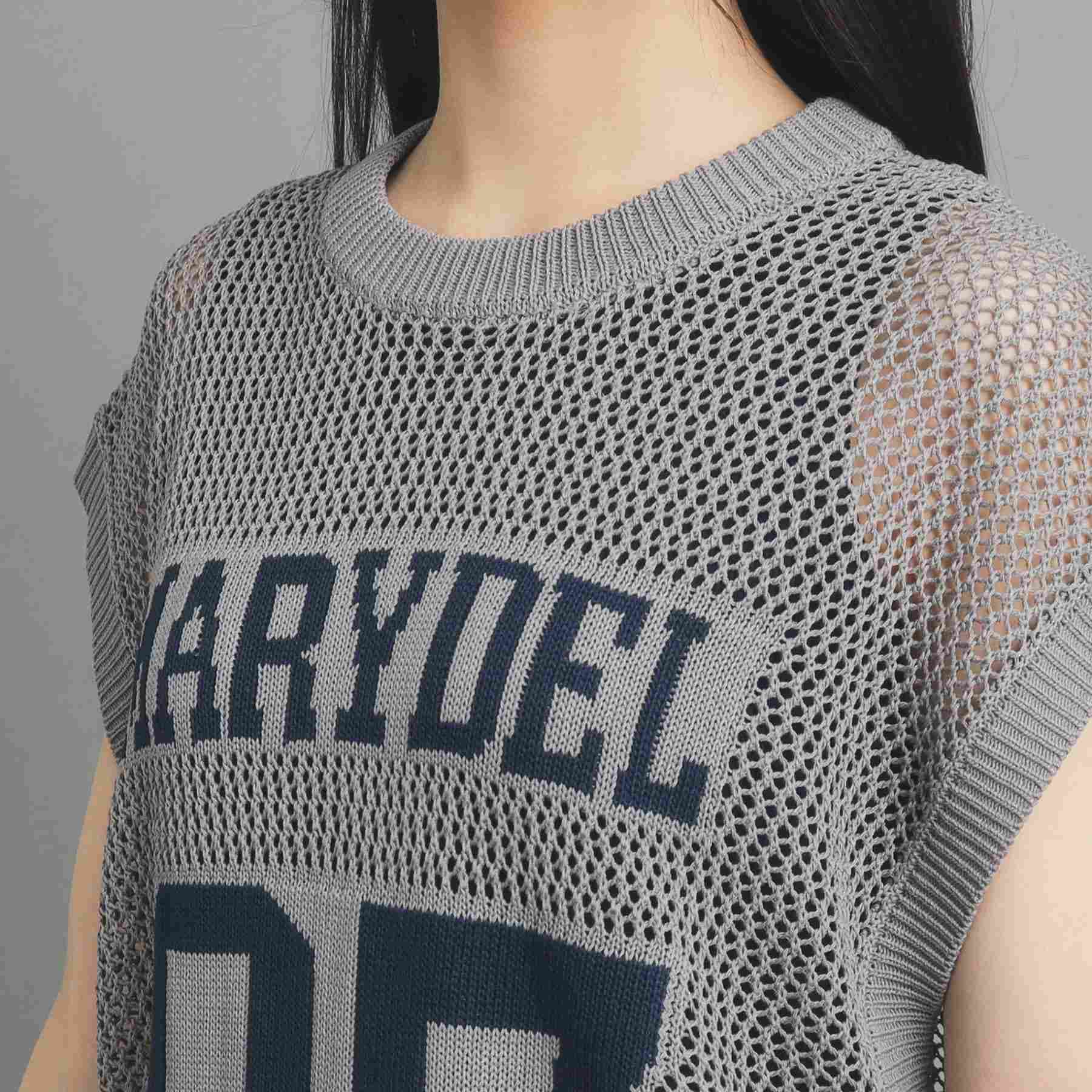 Pink Latte PINK-latte Numbering Mesh Vest
