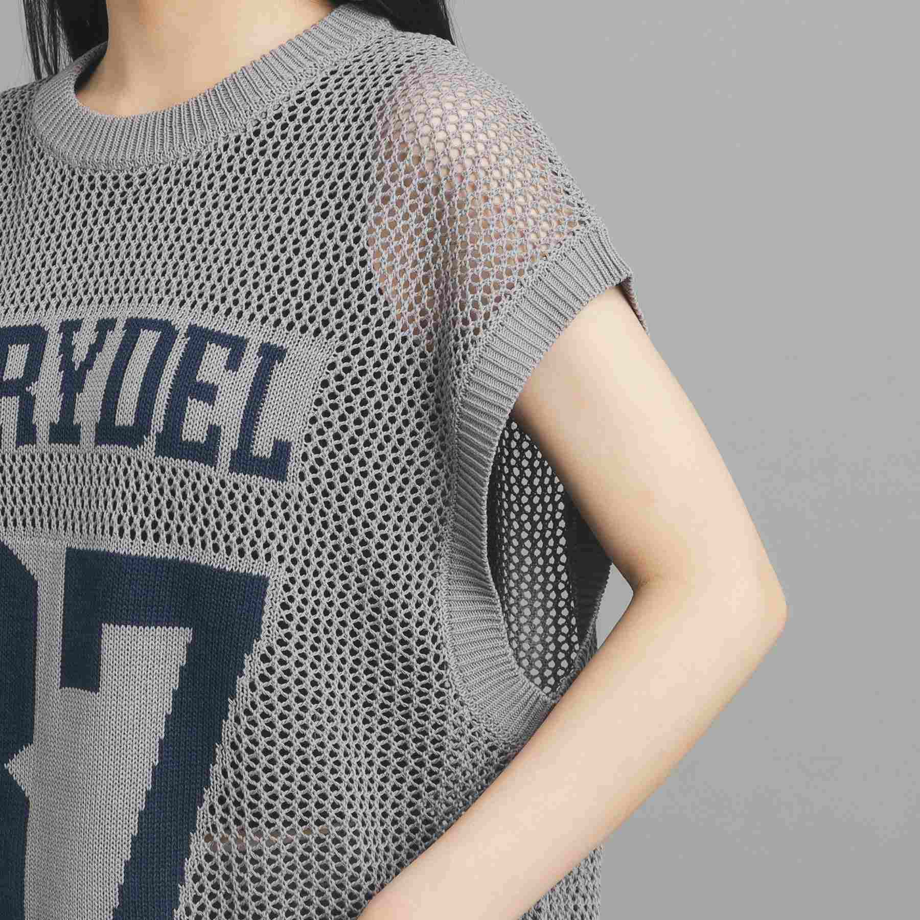 Pink Latte PINK-latte Numbering Mesh Vest