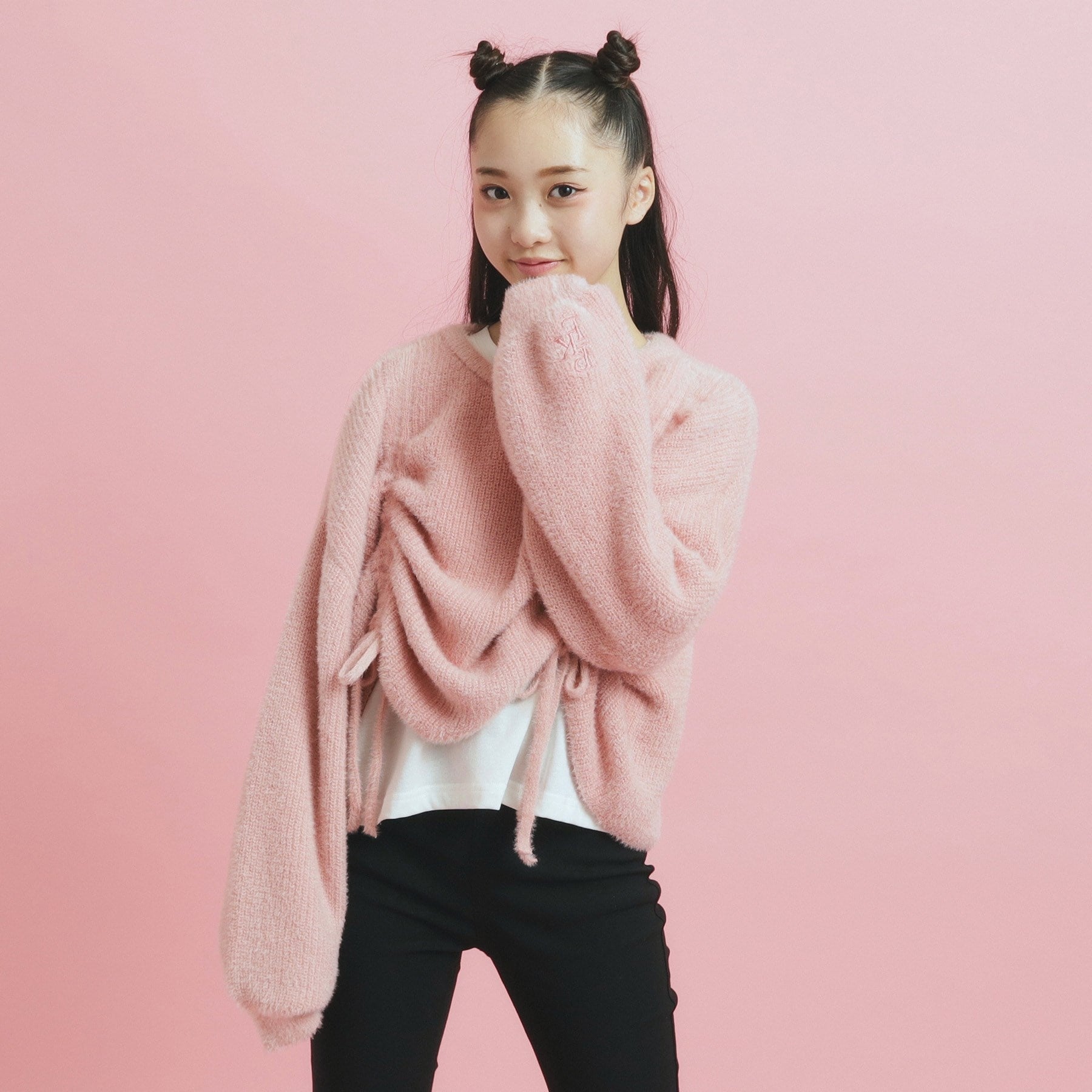 卒服♡165cm♡pink Latte pink Latte PINK-latte Hooded Cotton Parker