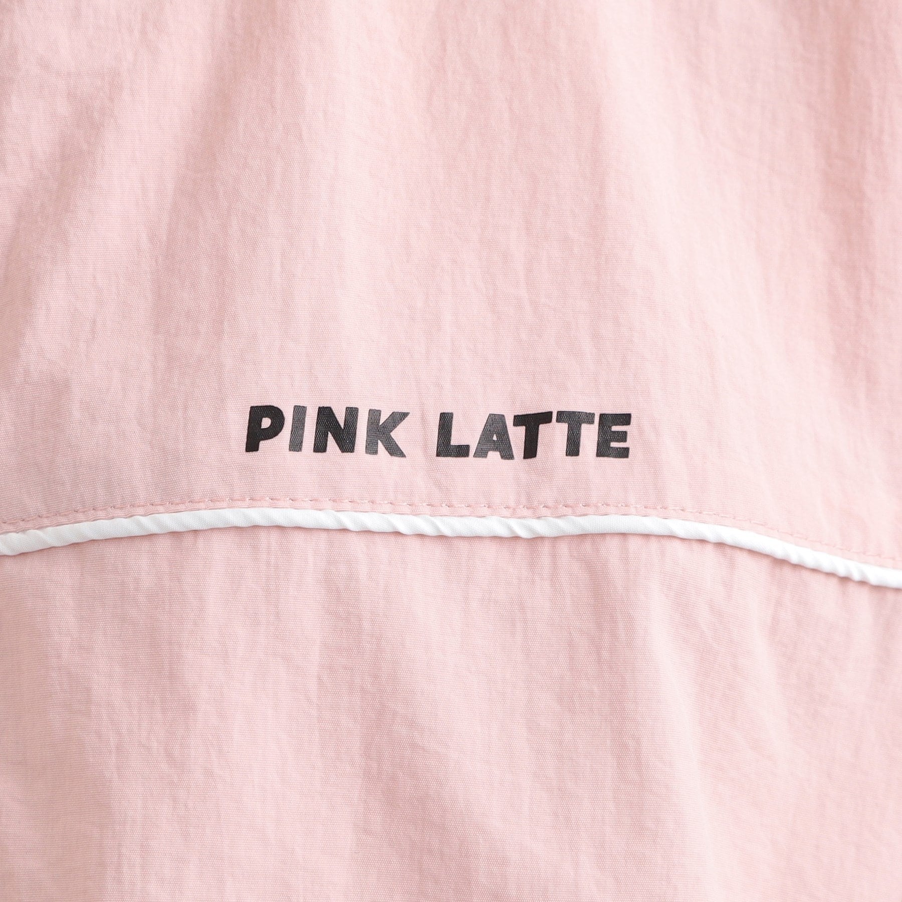 粉色 拿鐵 PINK-latte 標誌線外套