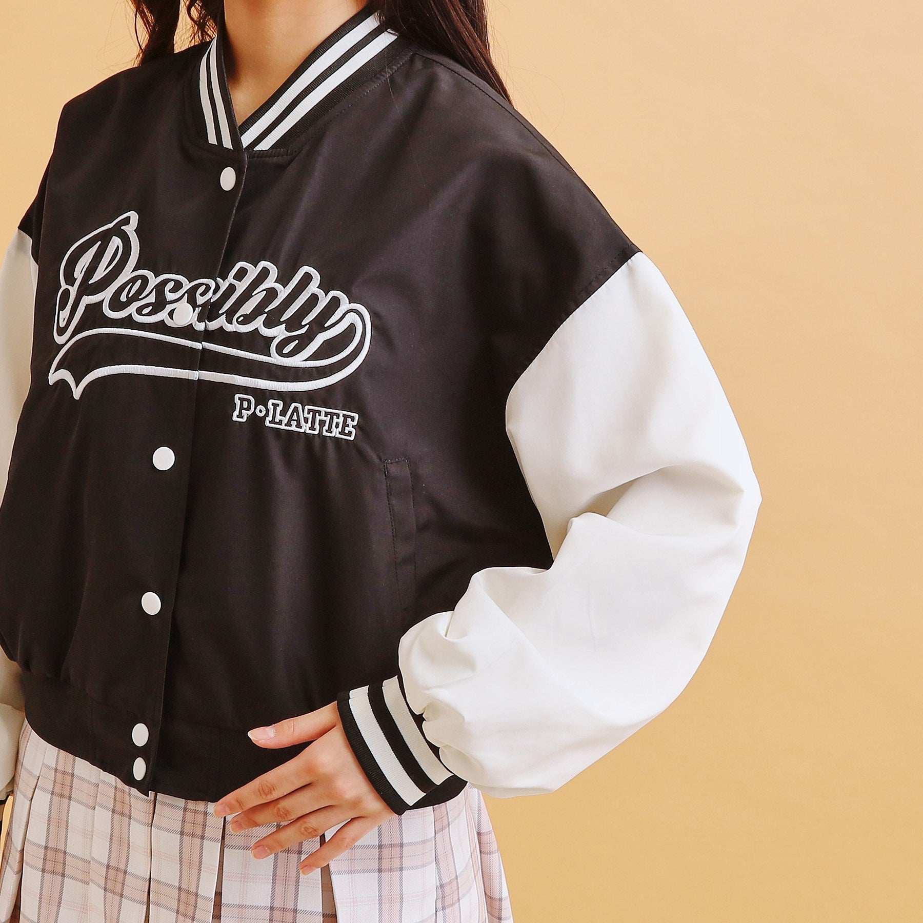 ピンク ラテ PINK-latte アップリケスタジャン