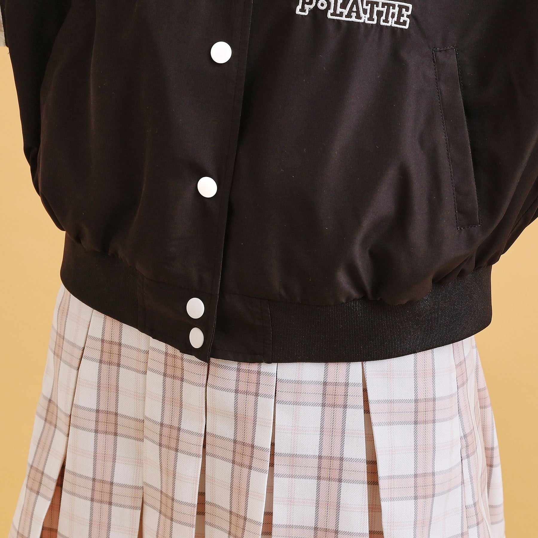 ピンク ラテ PINK-latte アップリケスタジャン