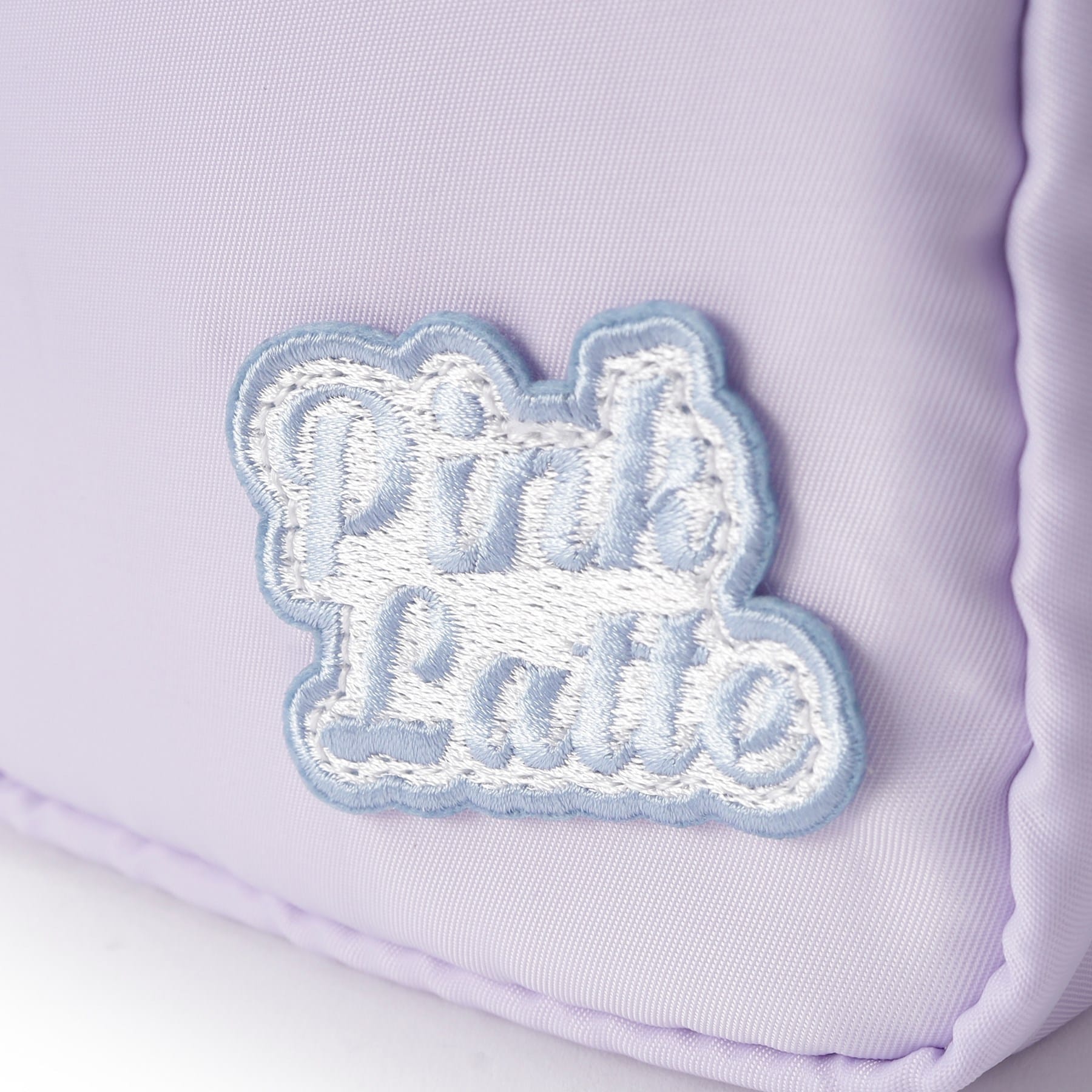 ピンク ラテ PINK-latte ワッペンミニショルダー （ブルー(091)） ブルー(091)