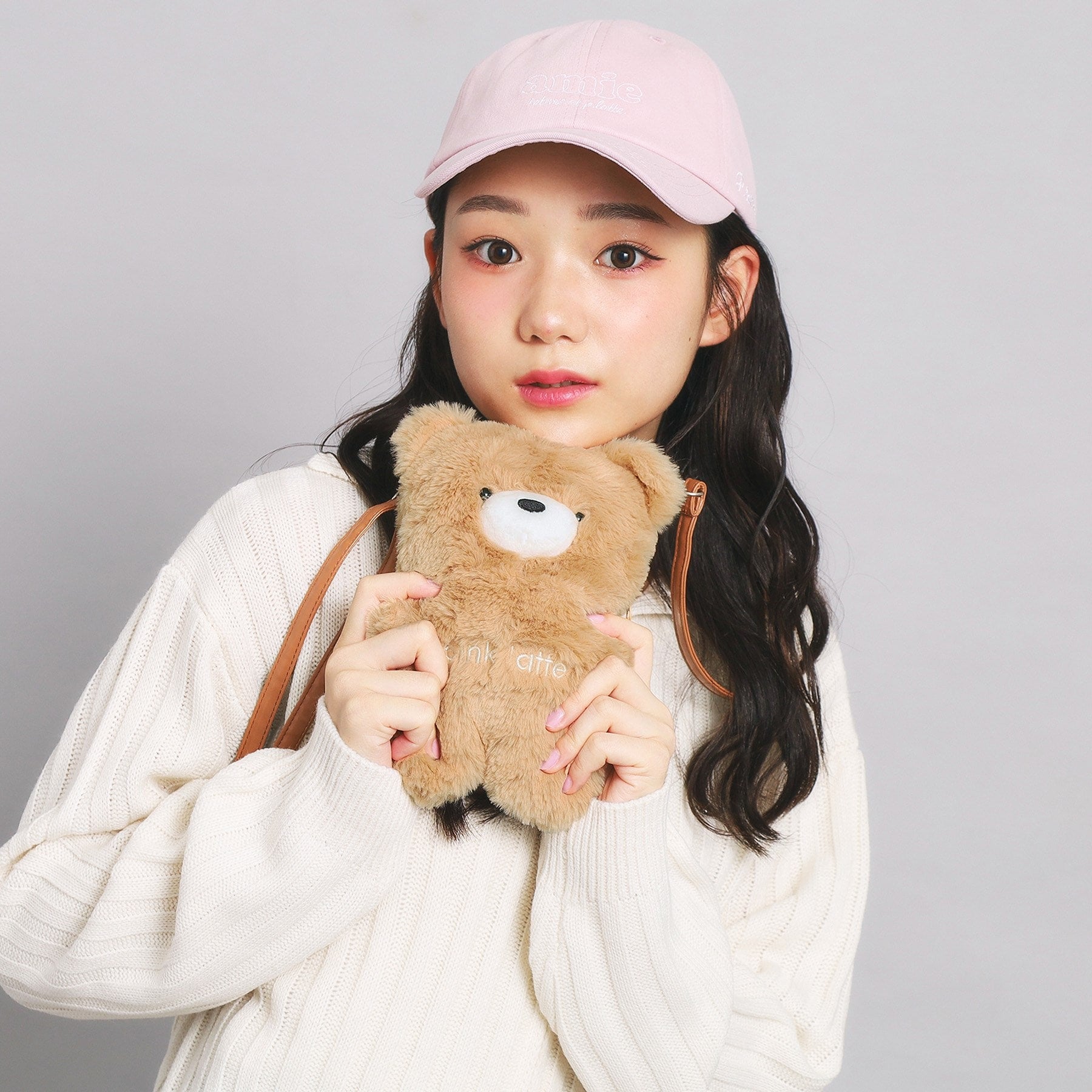 ピンク ラテ PINK-latte ぬいぐるみショルダー （ホワイト(001)） ホワイト(001)