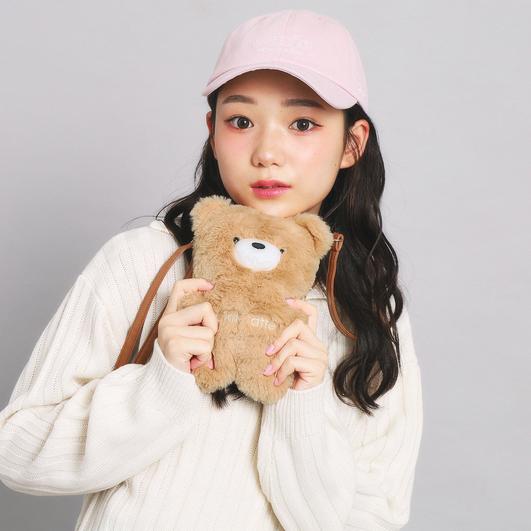 ピンク ラテ PINK-latte ぬいぐるみショルダー （ホワイト(001)） ホワイト(001)