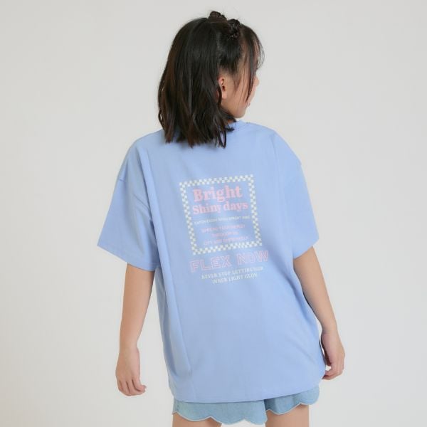 ピンク ラテ PINK-latte 【別注】チェッカーボックスTシャツ （サックス） サックス