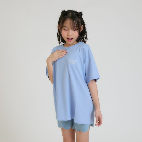 ピンク ラテ PINK-latte 【別注】チェッカーボックスTシャツ （サックス） サックス